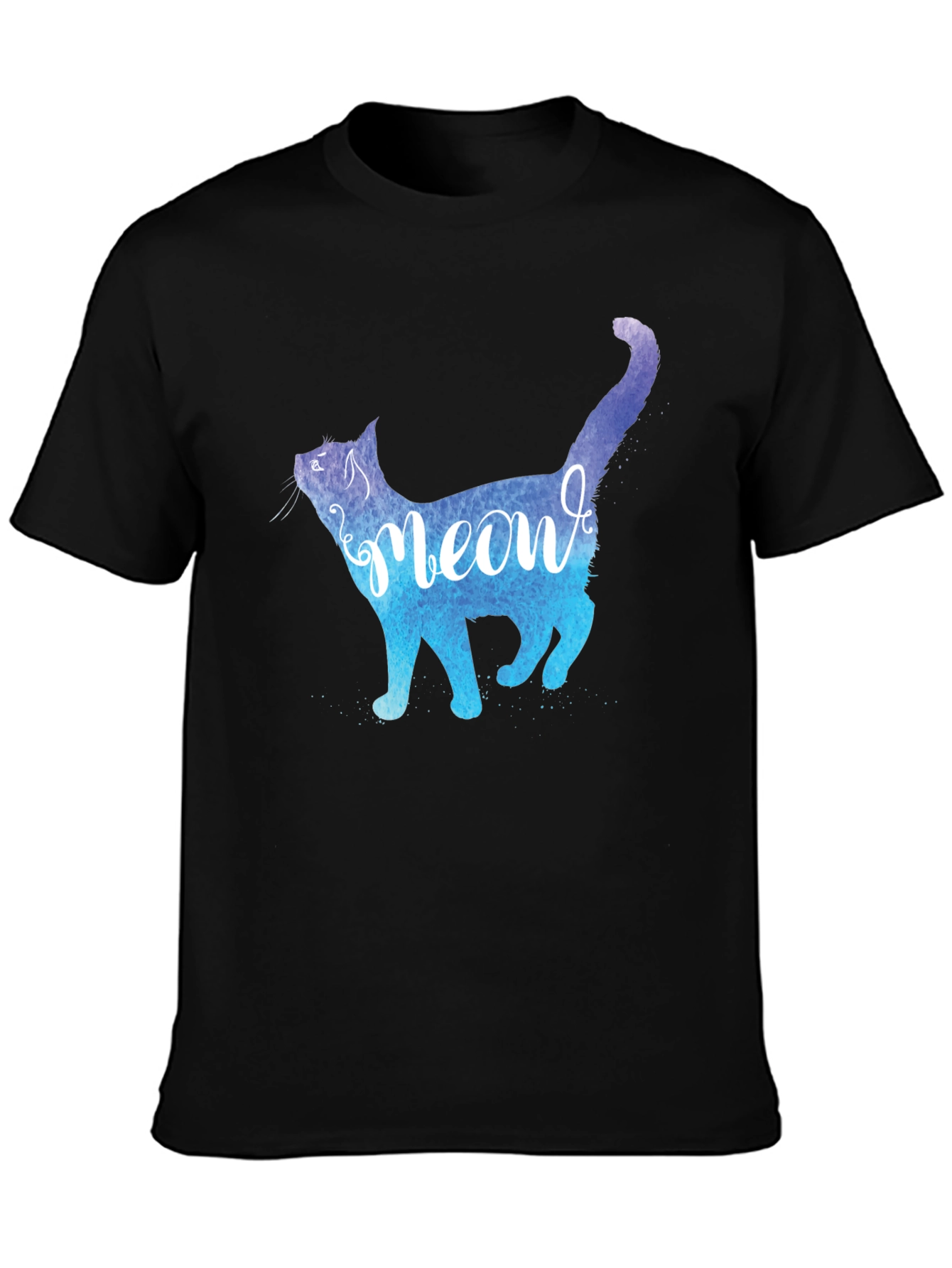 Meow Cat Graphic Tee - Stylish Mens T-Shirt