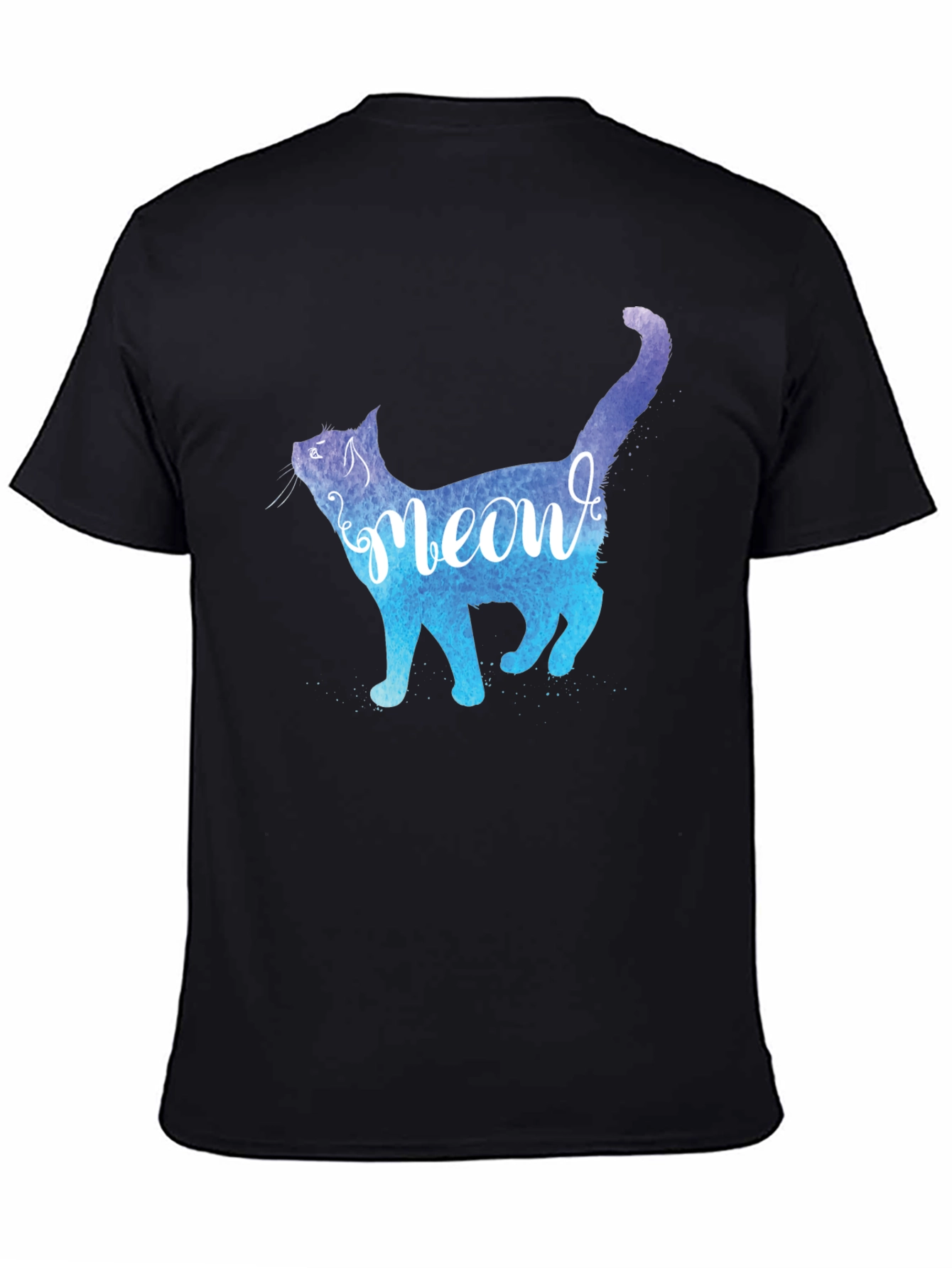 Meow Cat Graphic Tee - Stylish Mens T-Shirt