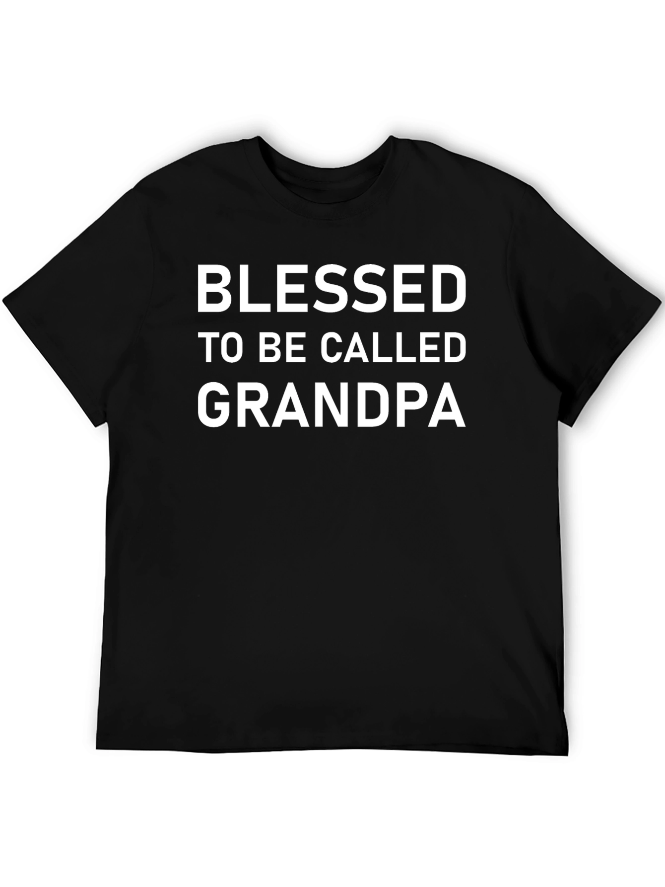 Blessed Grandpa T-Shirt - Black Cotton Tee