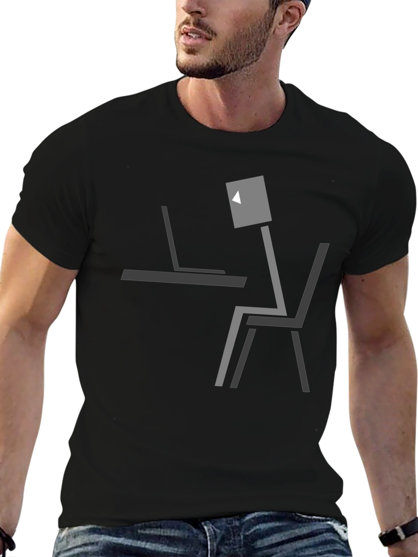 Abstract Work From Home T-Shirt