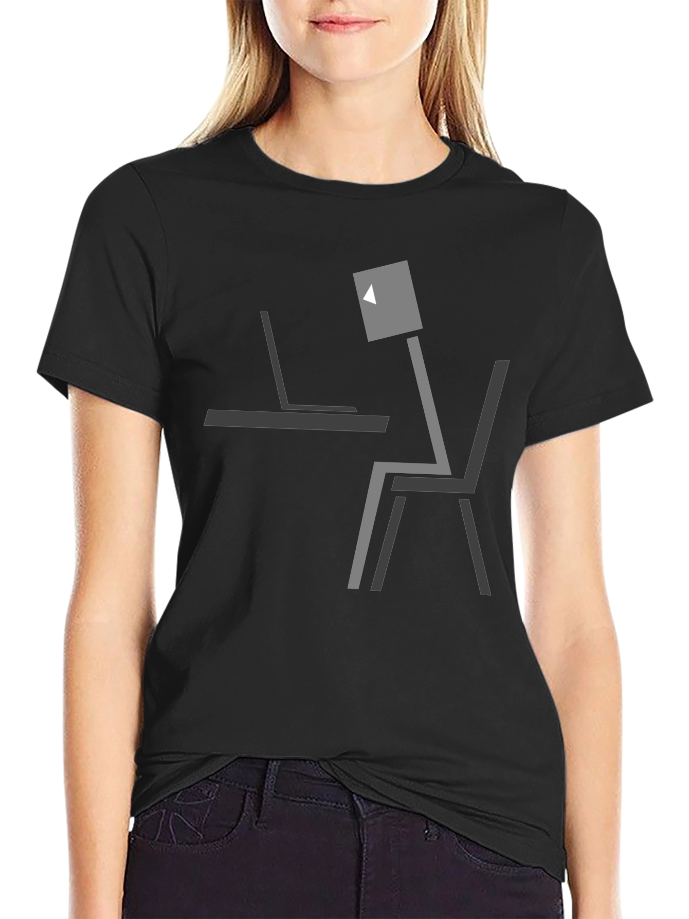 Abstract Work From Home T-Shirt