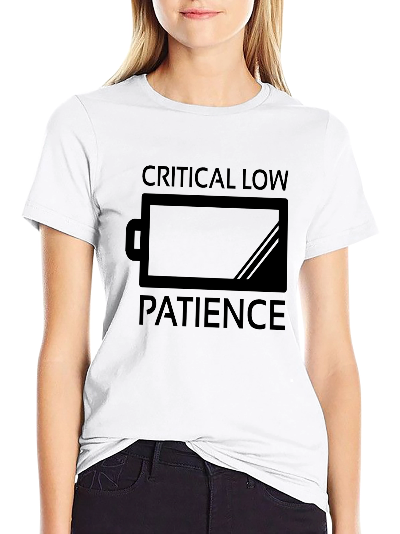 Critical Low Patience Funny Black T-Shirt