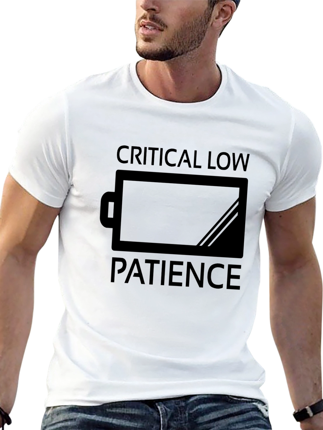 Critical Low Patience Funny Black T-Shirt