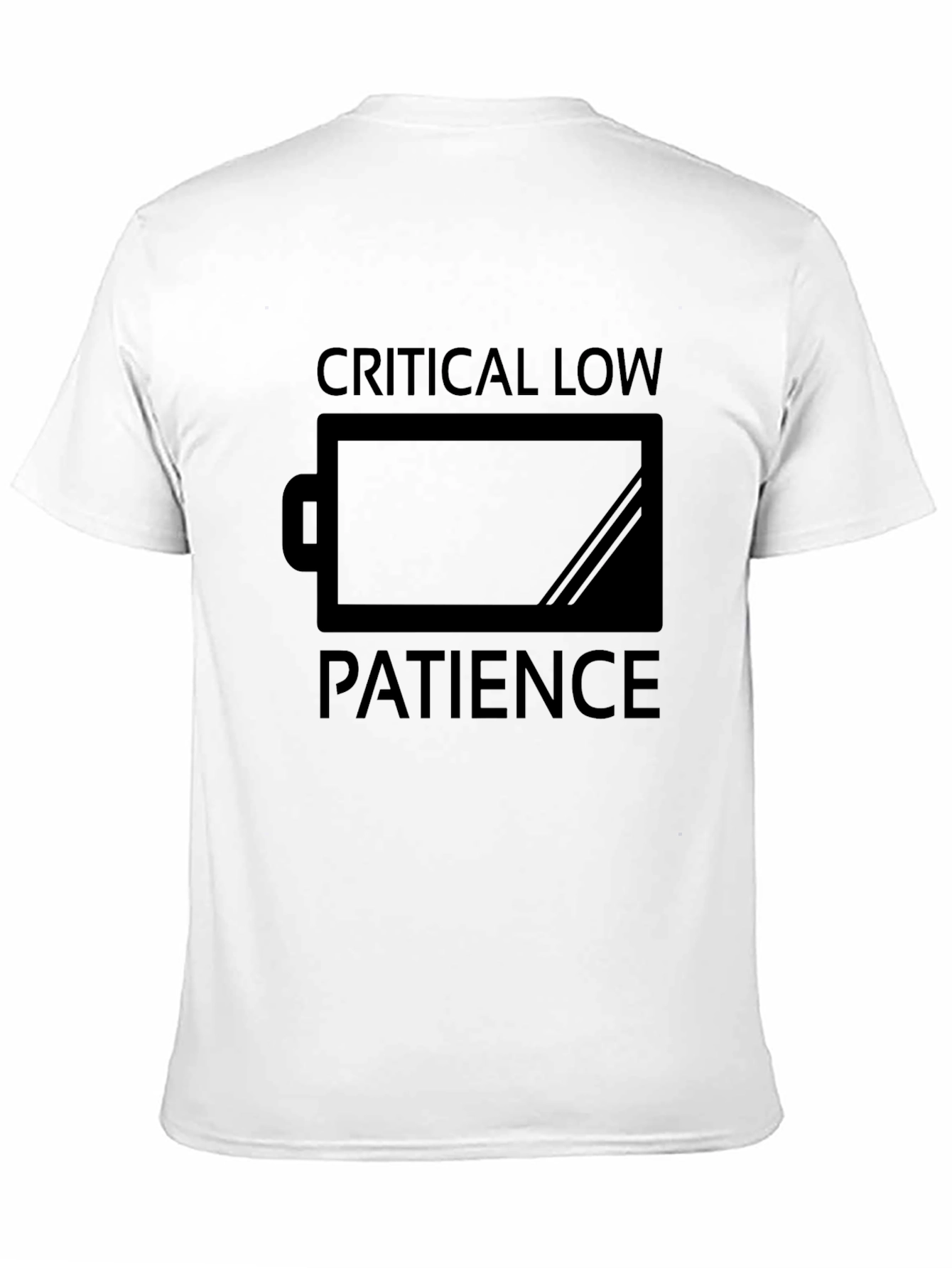 Critical Low Patience Funny Black T-Shirt