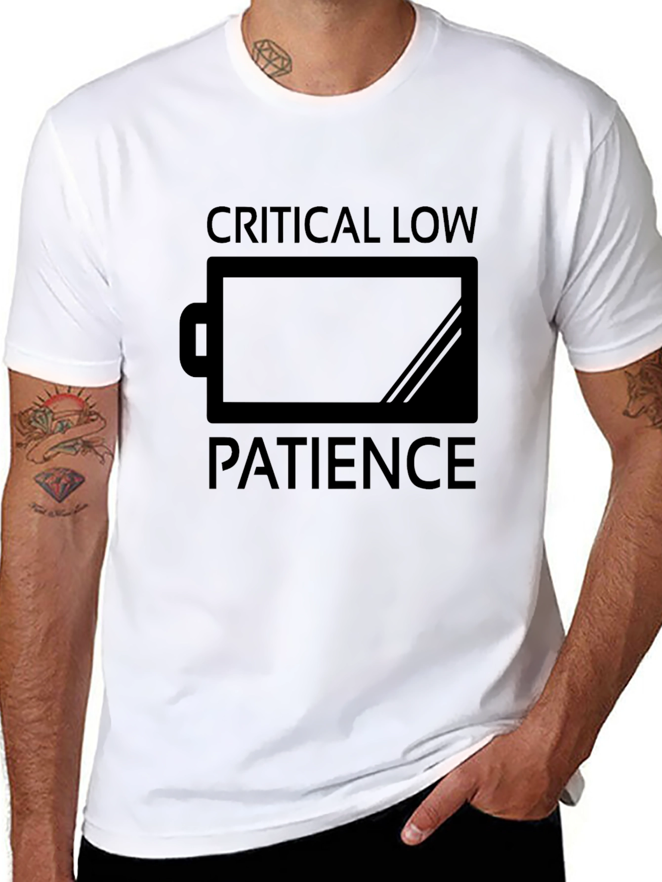 Critical Low Patience Funny Black T-Shirt