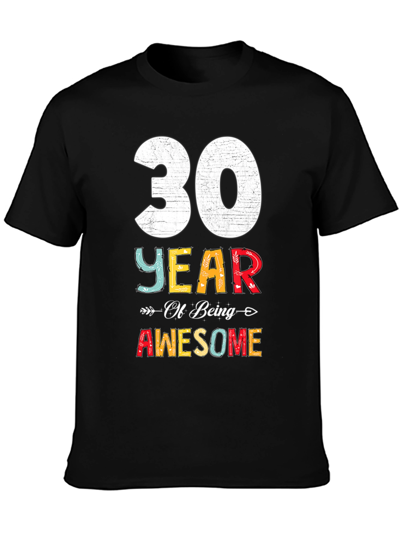 30 Years Awesome T-Shirt Birthday Gift
