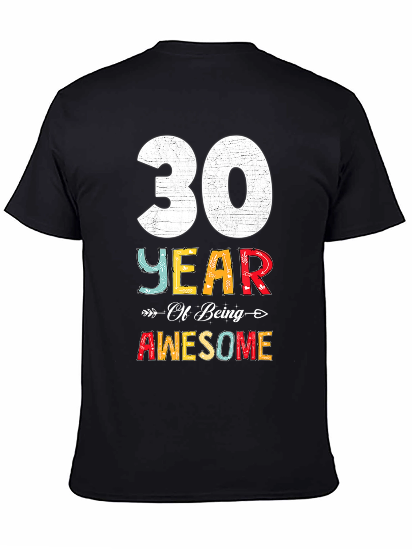 30 Years Awesome T-Shirt Birthday Gift