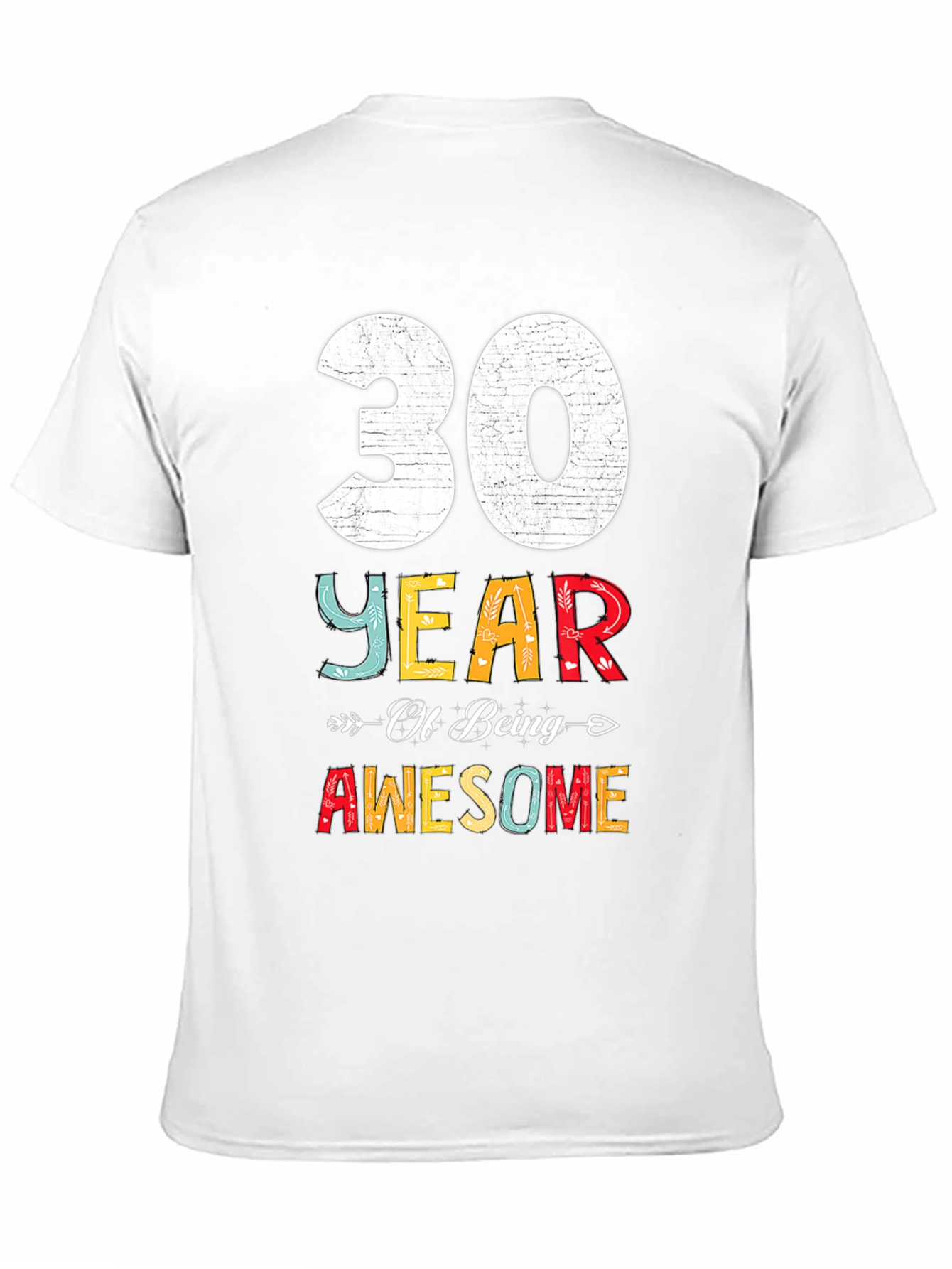 30 Years Awesome T-Shirt Birthday Gift