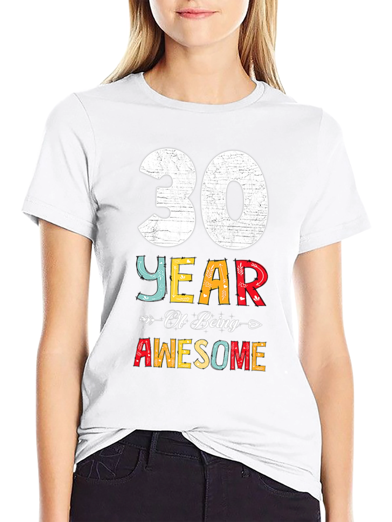 30 Years Awesome T-Shirt Birthday Gift
