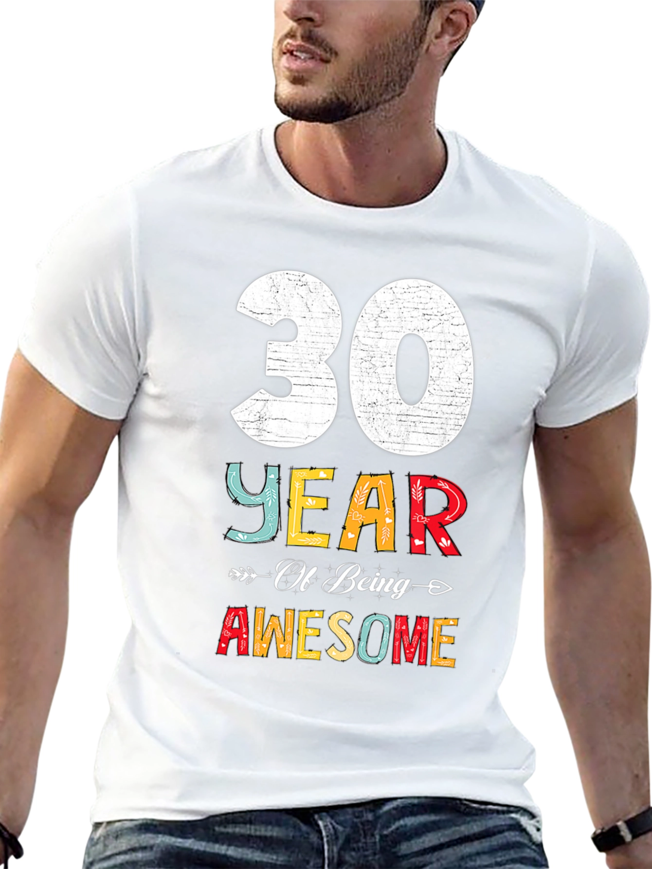 30 Years Awesome T-Shirt Birthday Gift