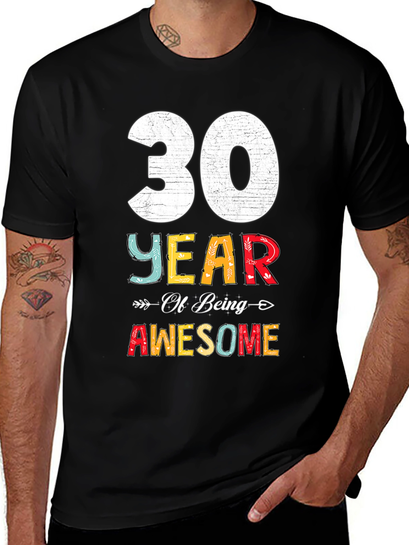 30 Years Awesome T-Shirt Birthday Gift