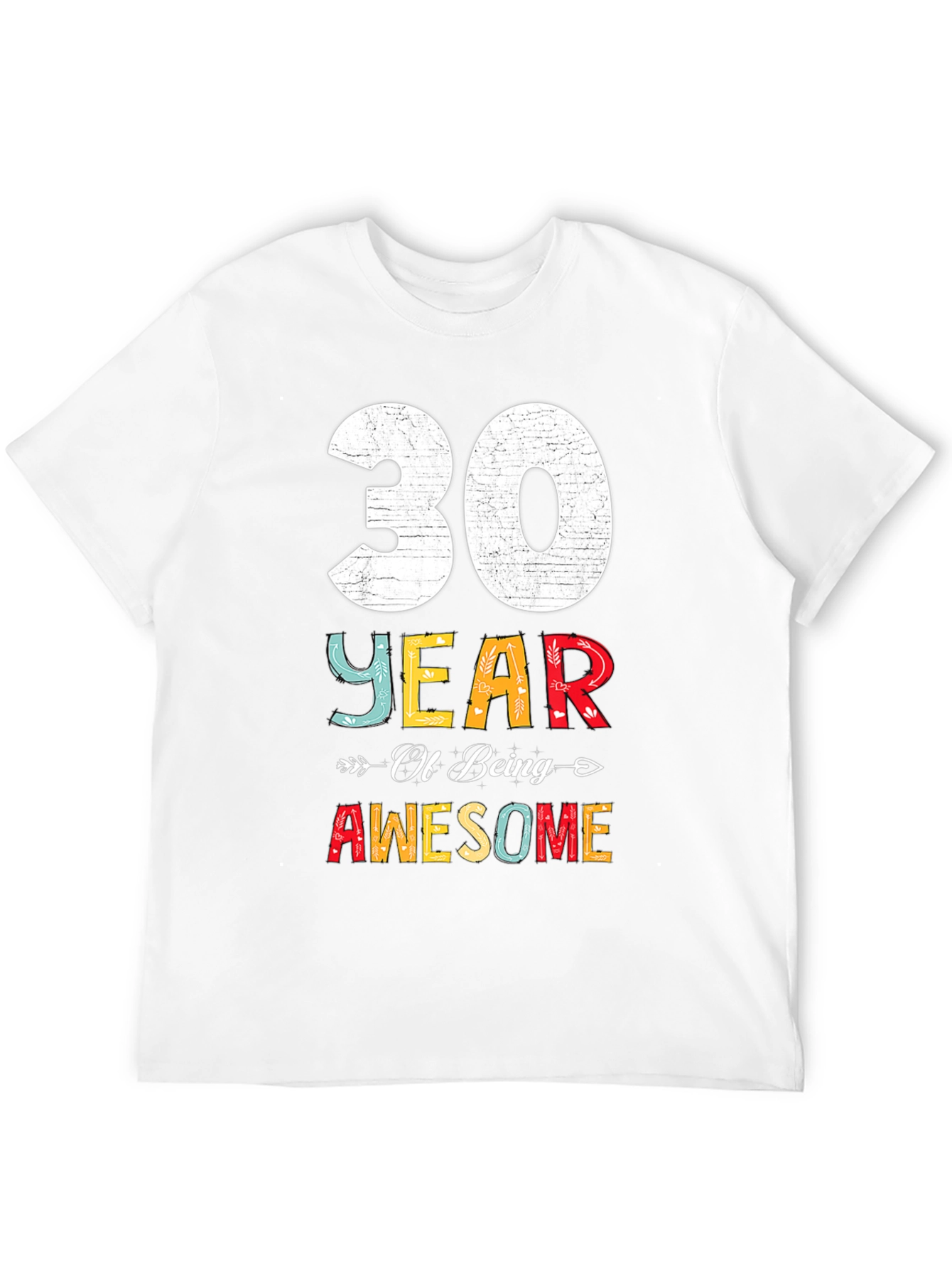 30 Years Awesome T-Shirt Birthday Gift