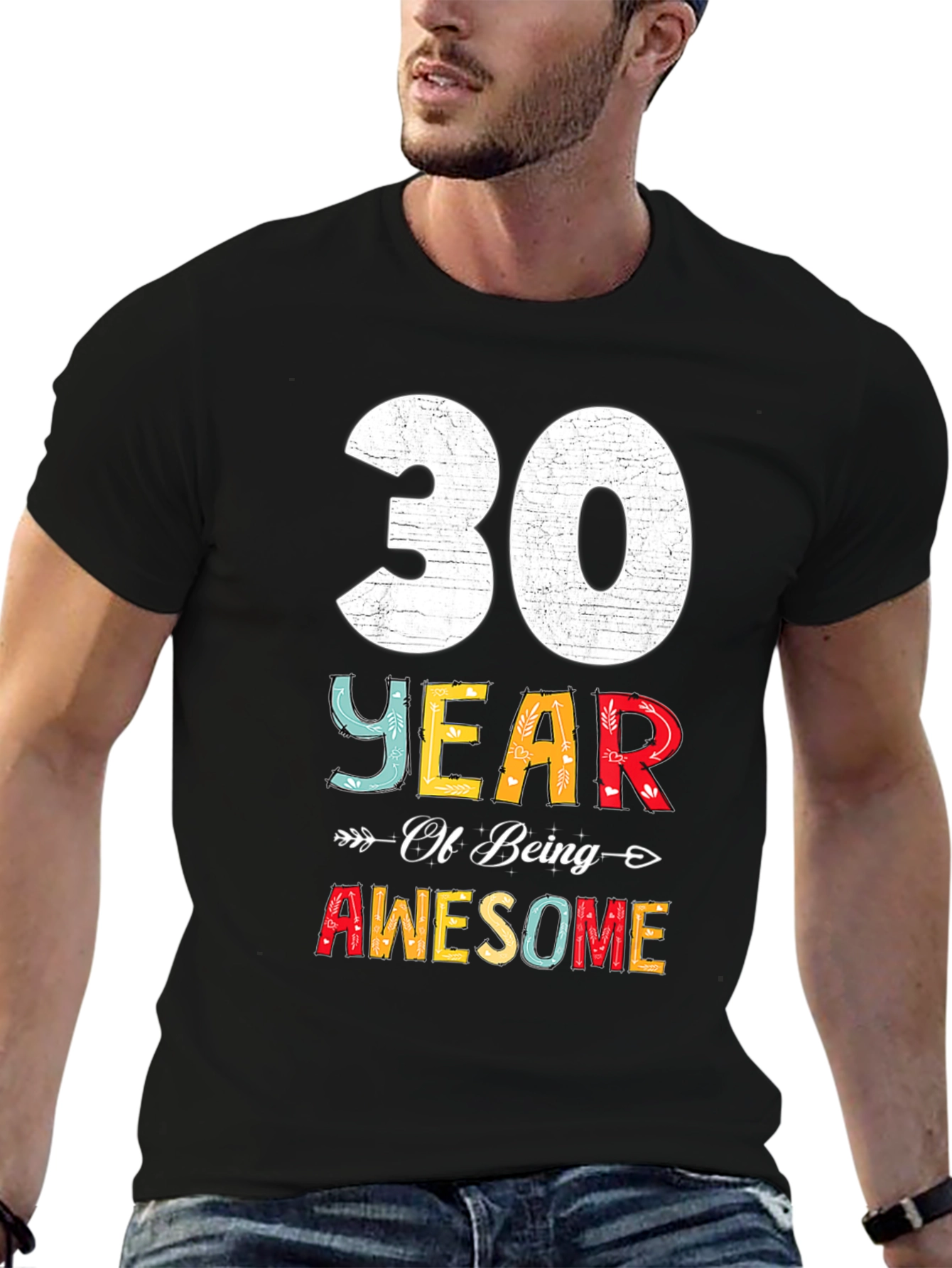30 Years Awesome T-Shirt Birthday Gift