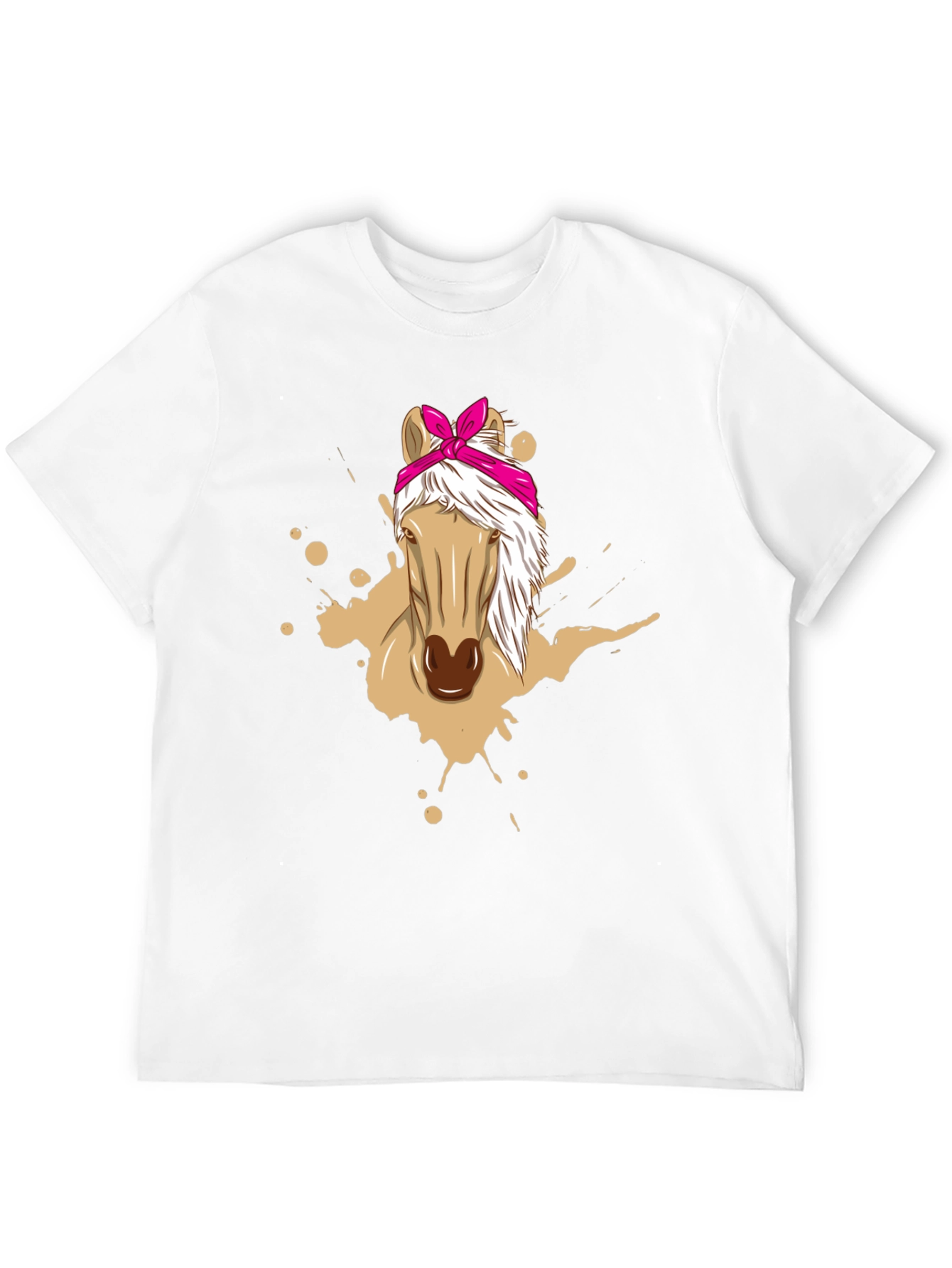 Horse Bandana Graphic Tee - Mens Black T-Shirt