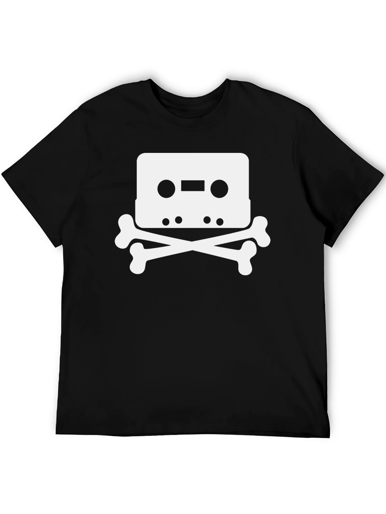 Cassette Skull T-Shirt - Retro Music Tee