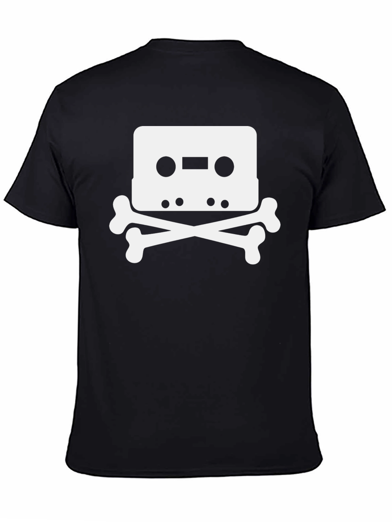 Cassette Skull T-Shirt - Retro Music Tee
