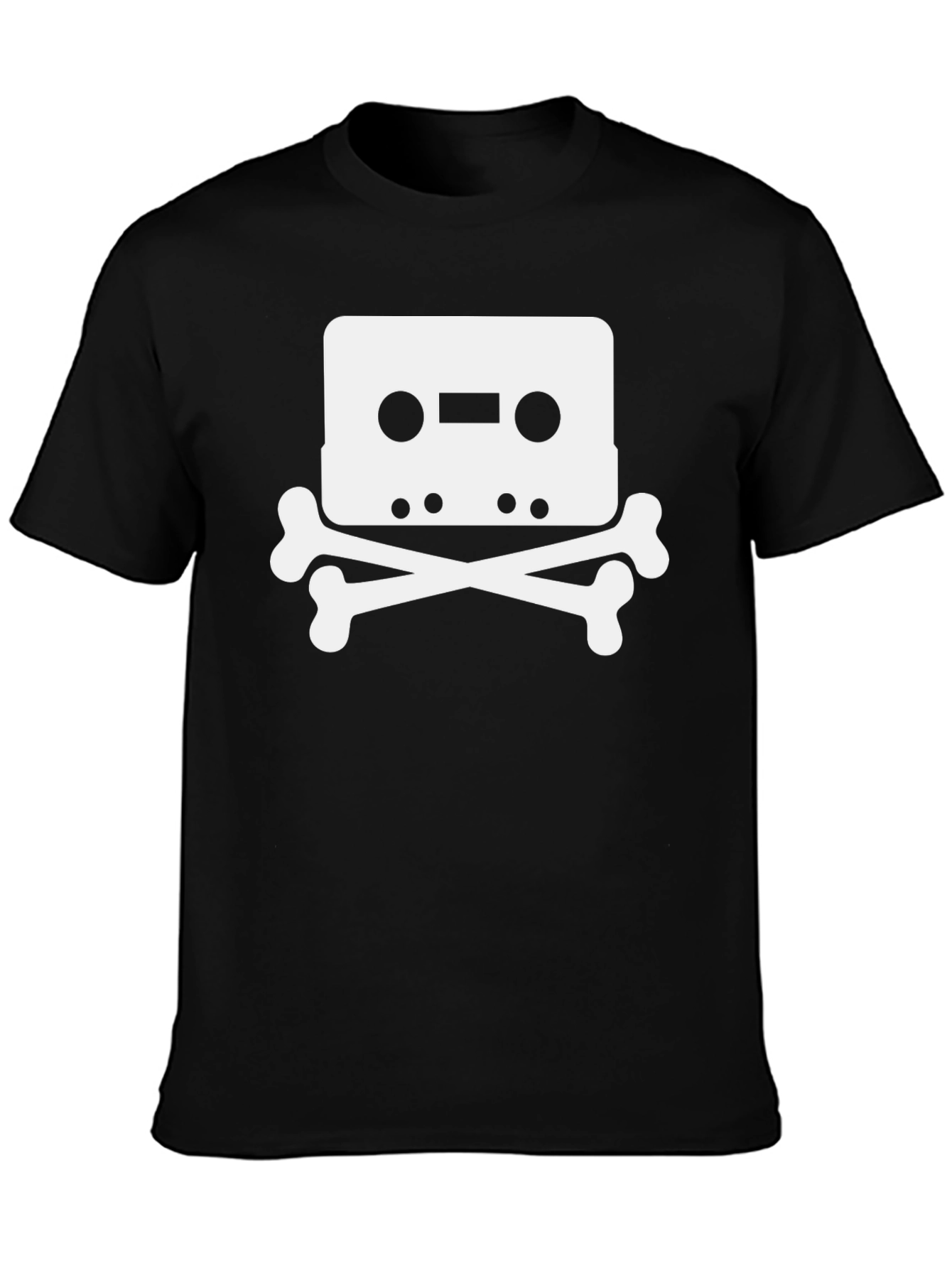 Cassette Skull T-Shirt - Retro Music Tee