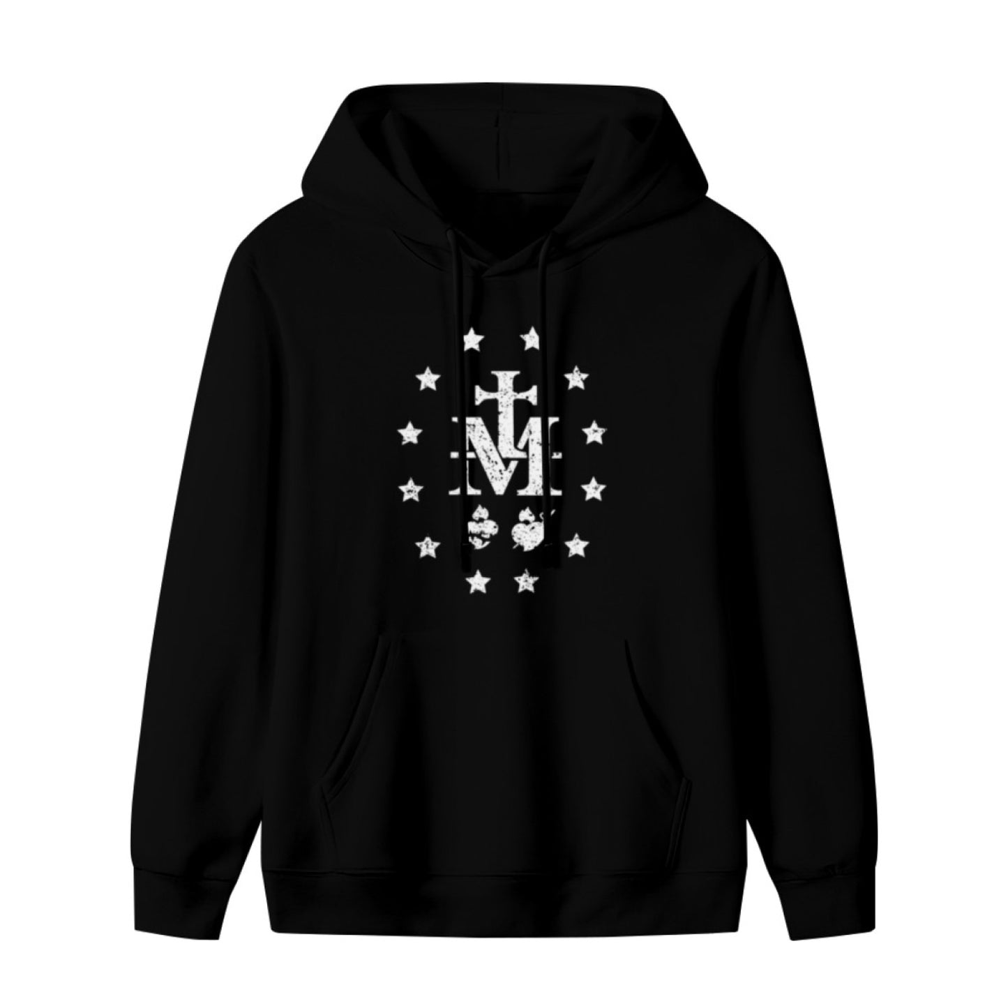 New Cozy Unisex Black Hoodie - Autumn Harvest Pattern - Soft Sweatshirt - American Direct Shipping