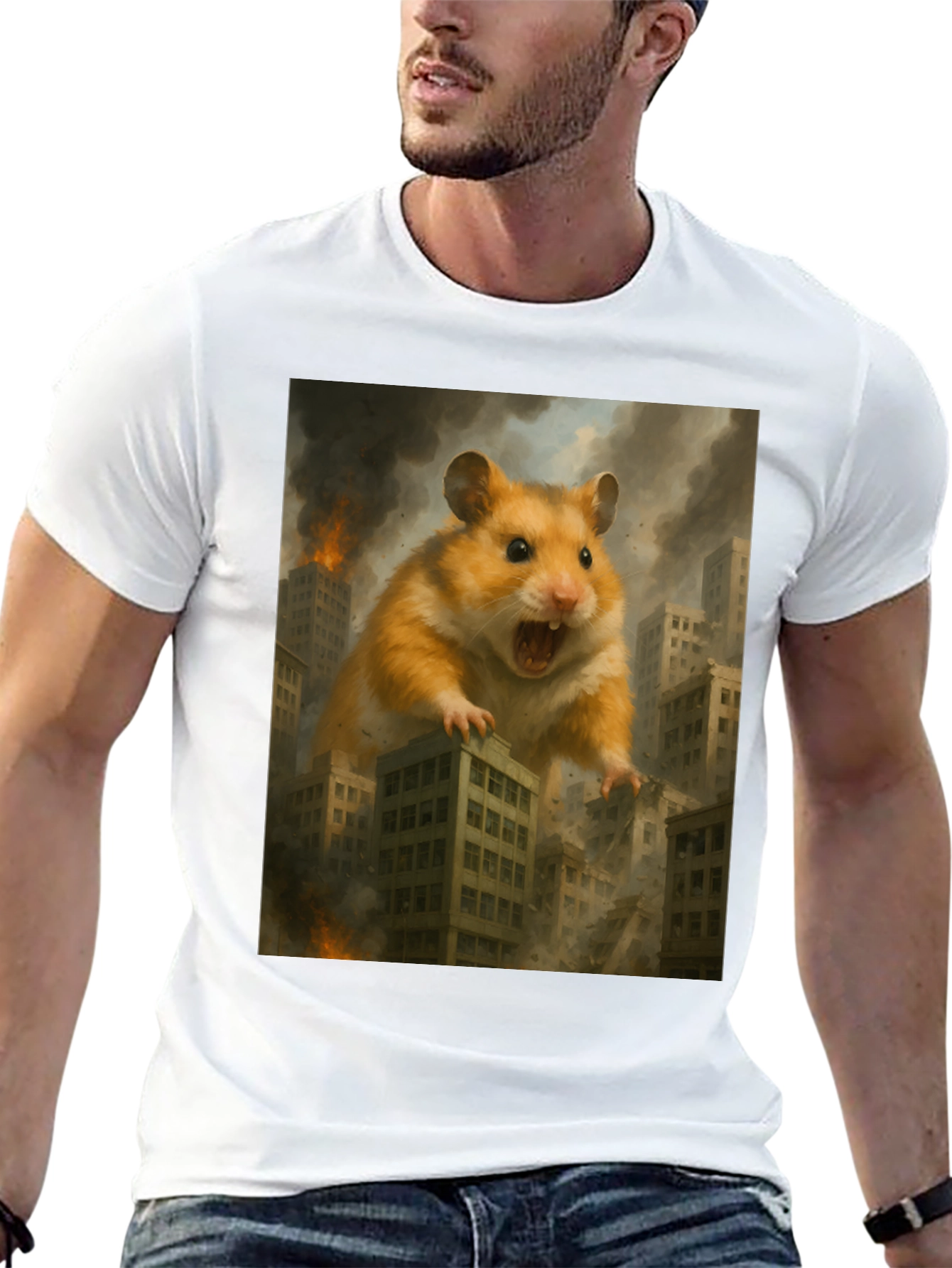 Giant Hamster Attack Graphic Tee