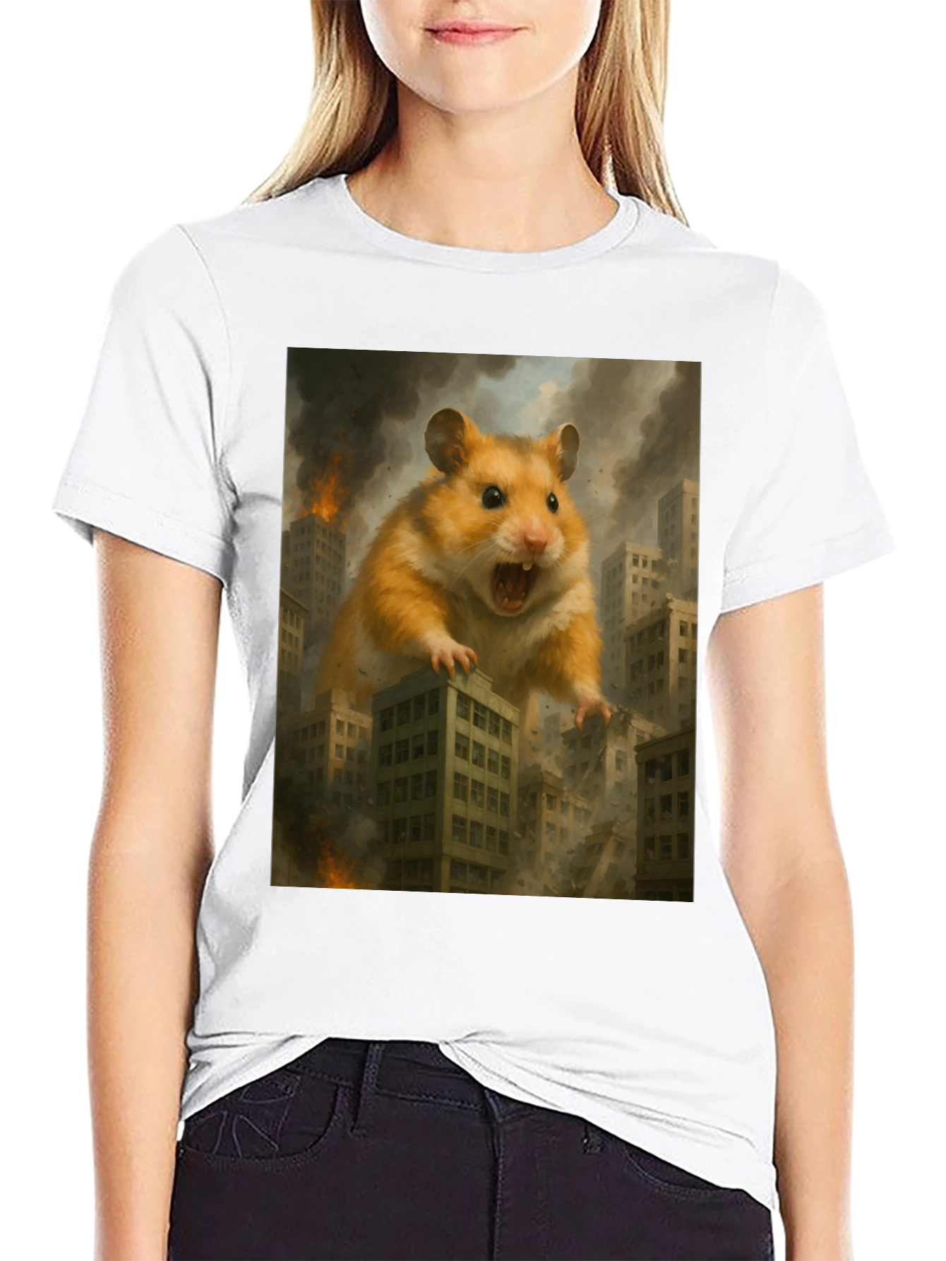 Giant Hamster Attack Graphic Tee
