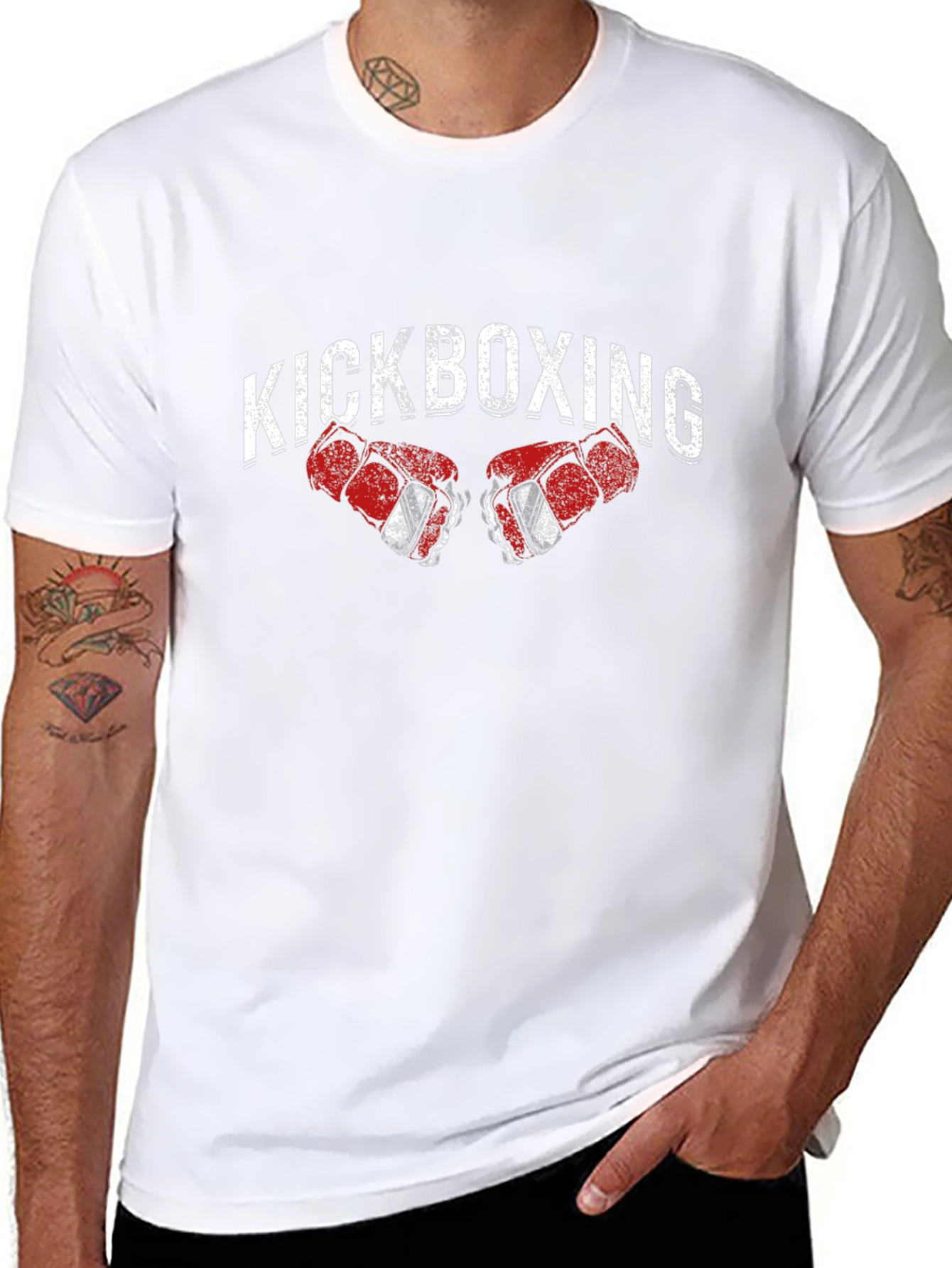 Kickboxing Graphic Tee - Black Martial Arts T-Shirt