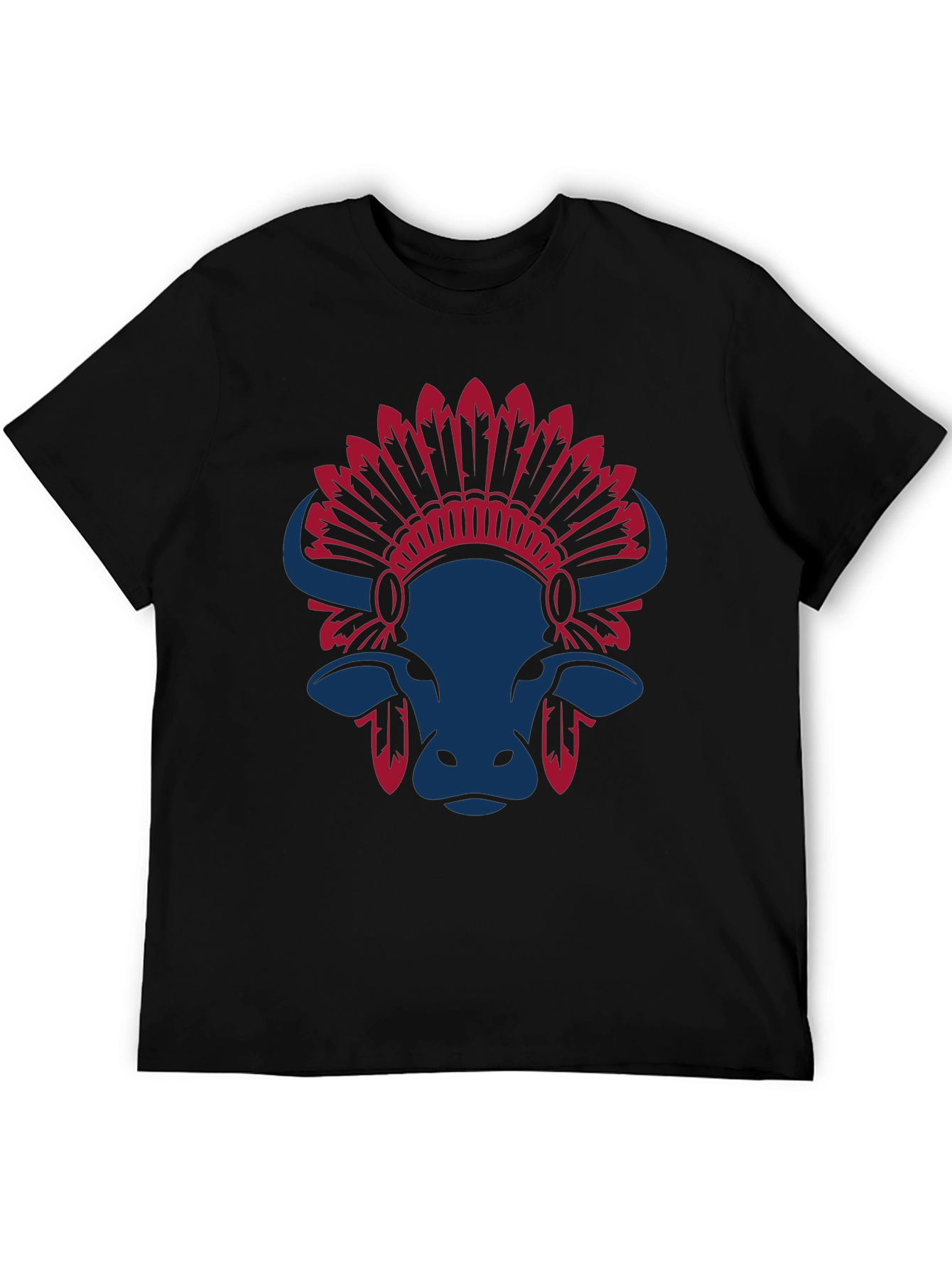 Buffalo Headdress Graphic Tee - Stylish Casual Wear