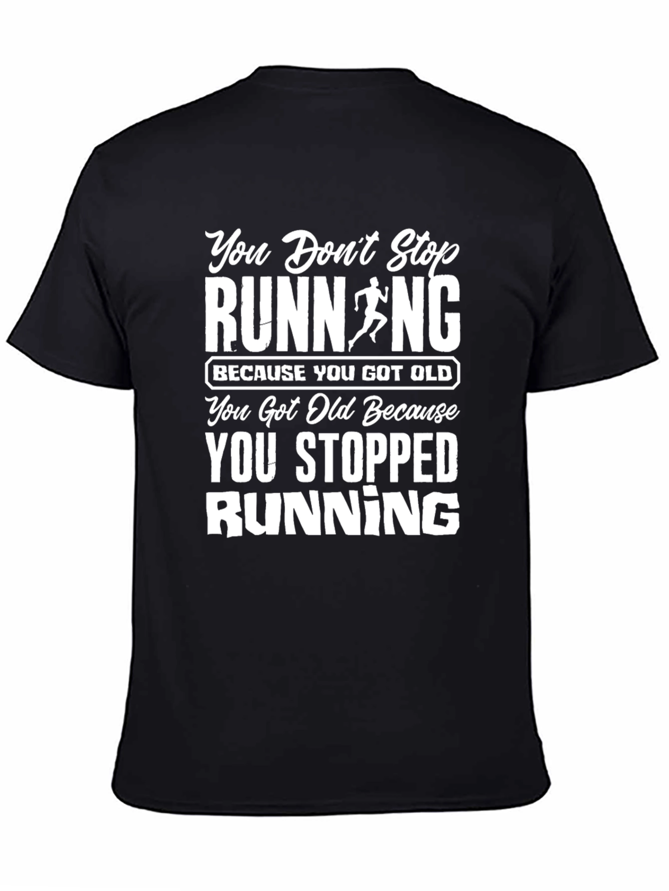 Running Quote Graphic T-Shirt