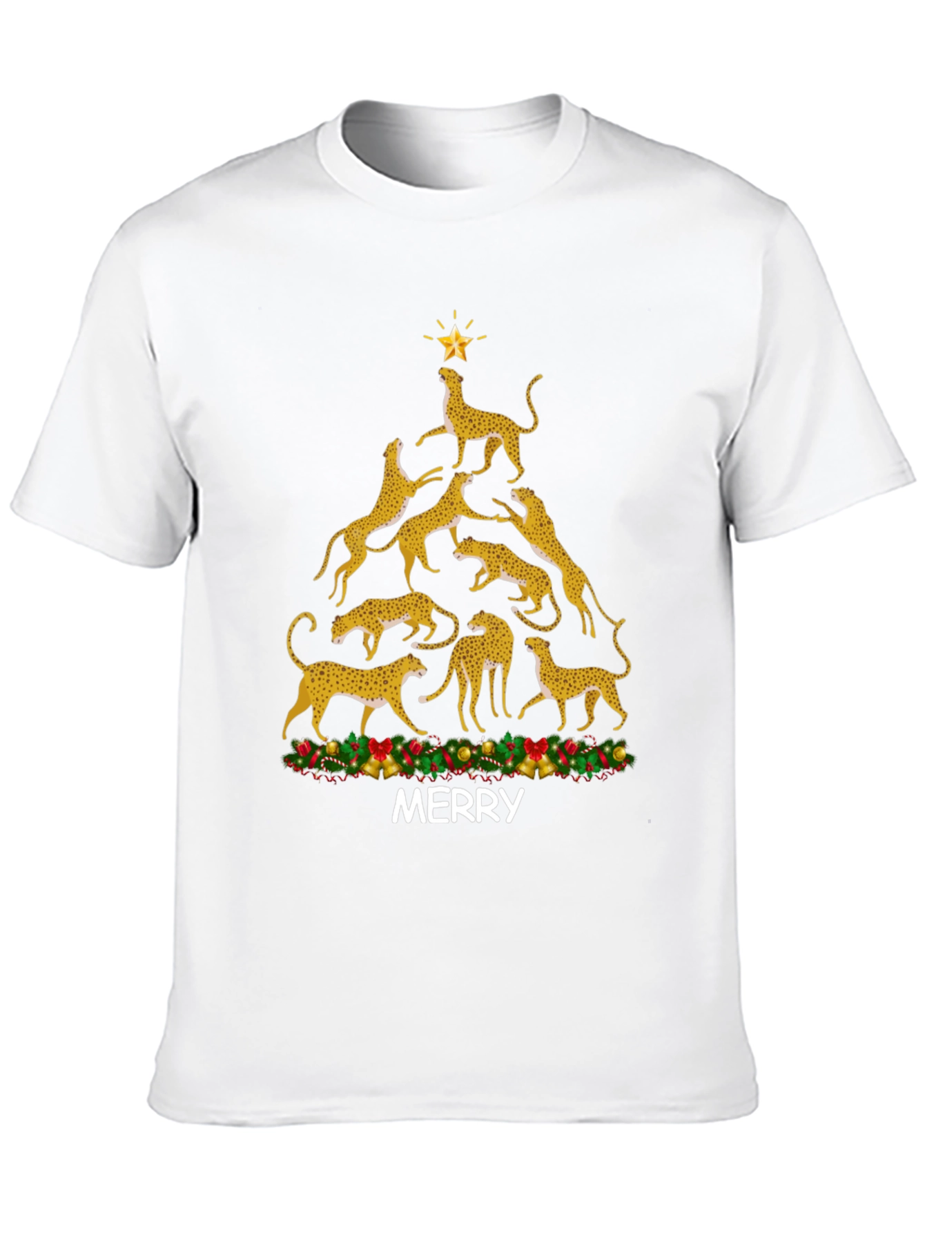 Cheetah Christmas Tree T-Shirt
