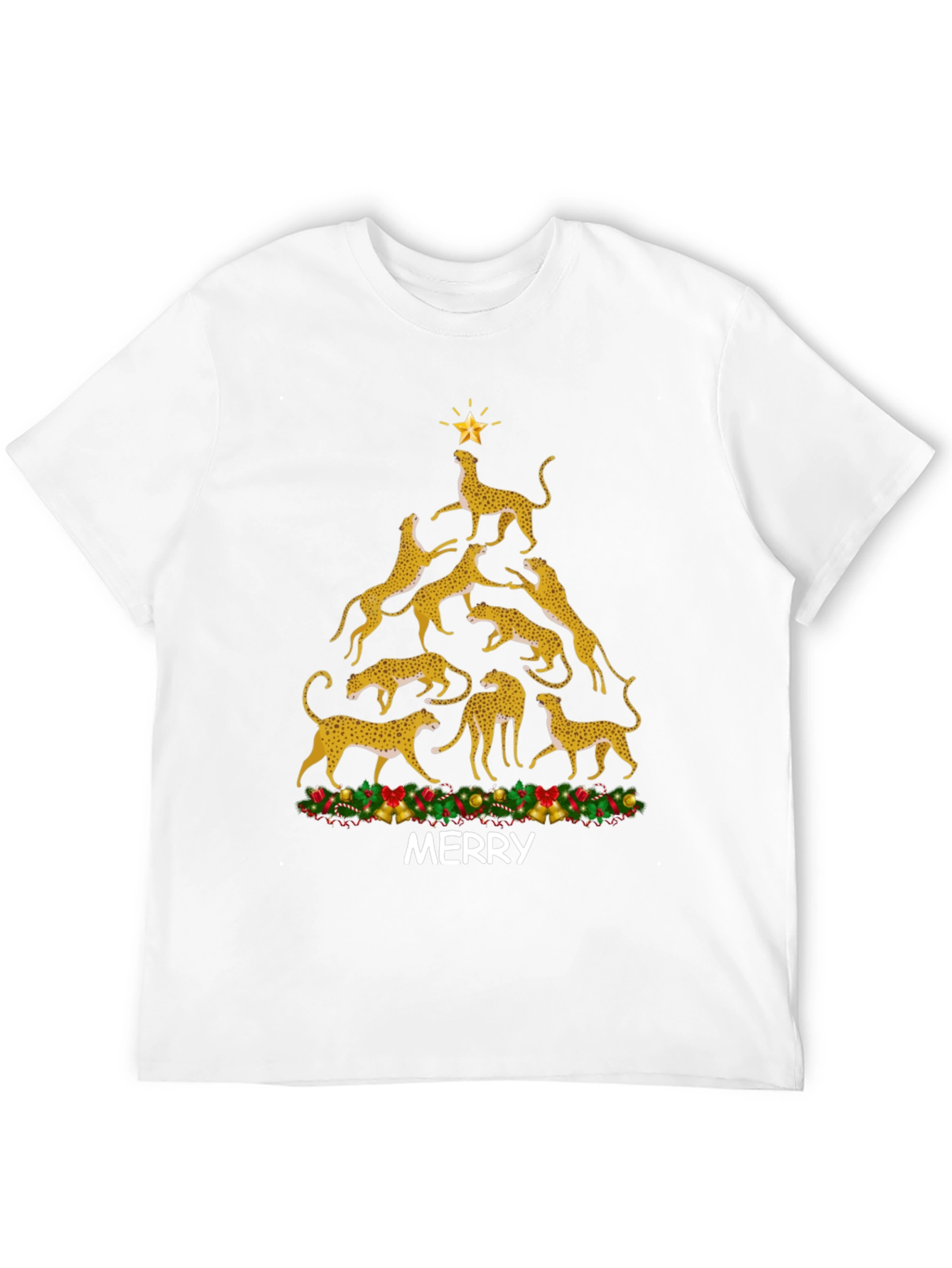 Cheetah Christmas Tree T-Shirt
