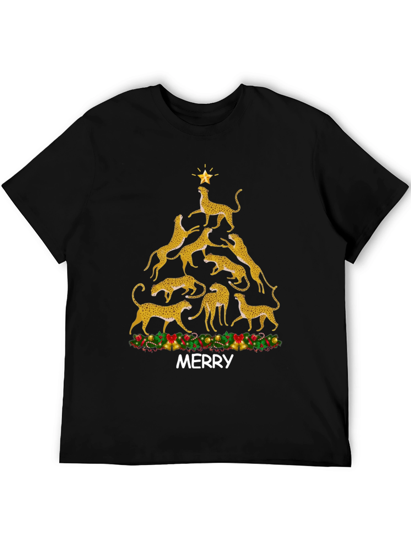 Cheetah Christmas Tree T-Shirt