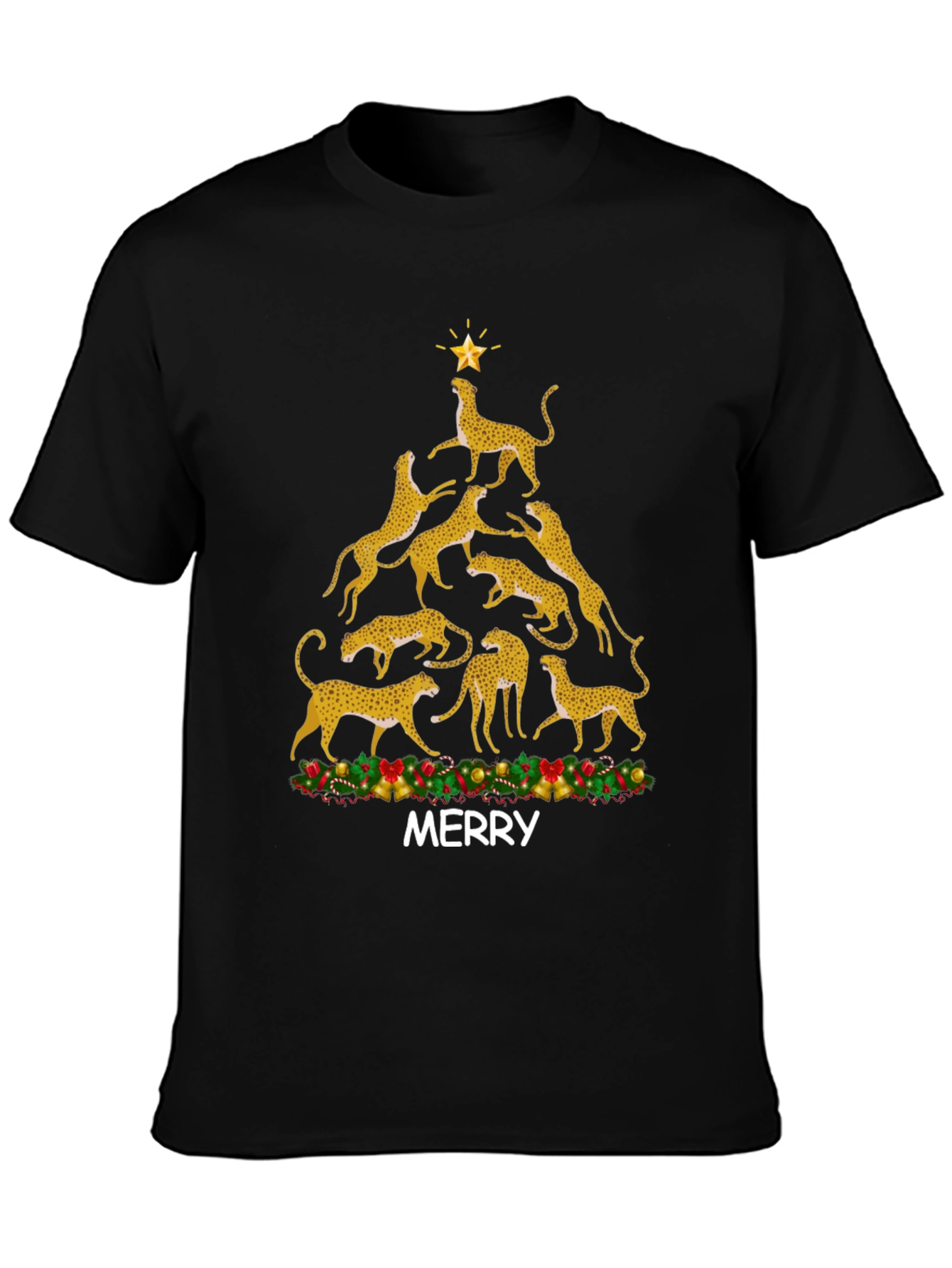 Cheetah Christmas Tree T-Shirt