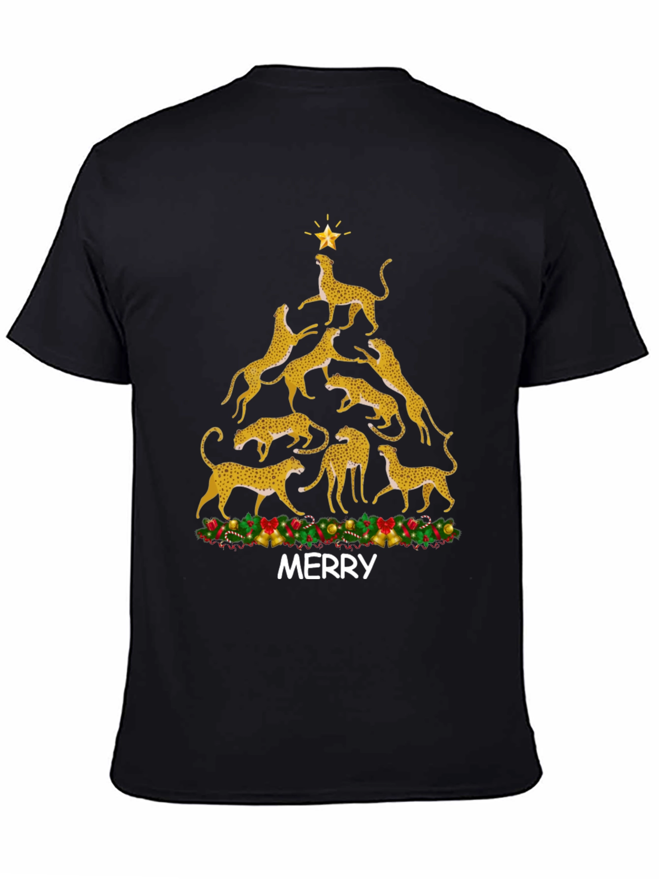 Cheetah Christmas Tree T-Shirt