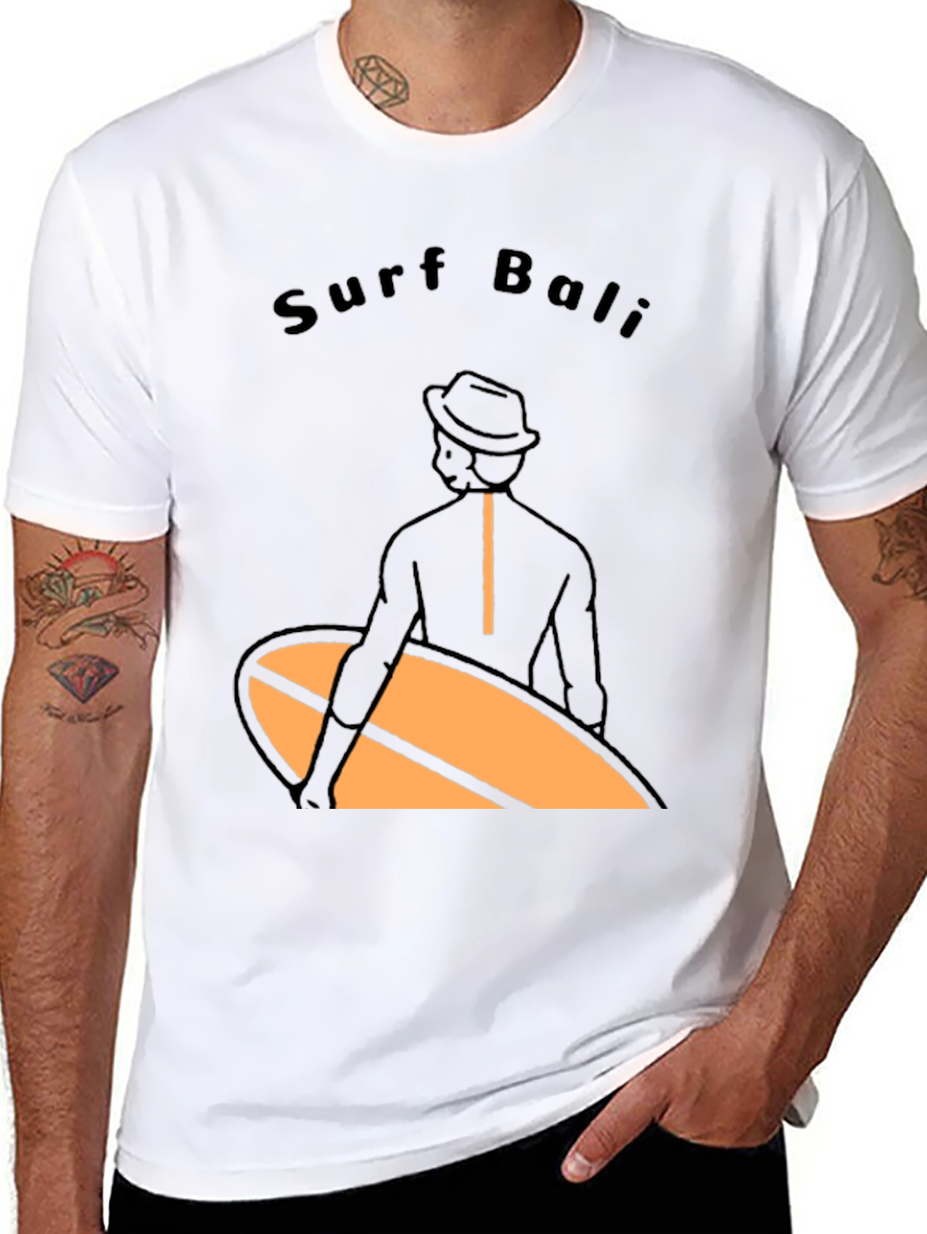 Surf Bali Graphic Tee - Black T-Shirt