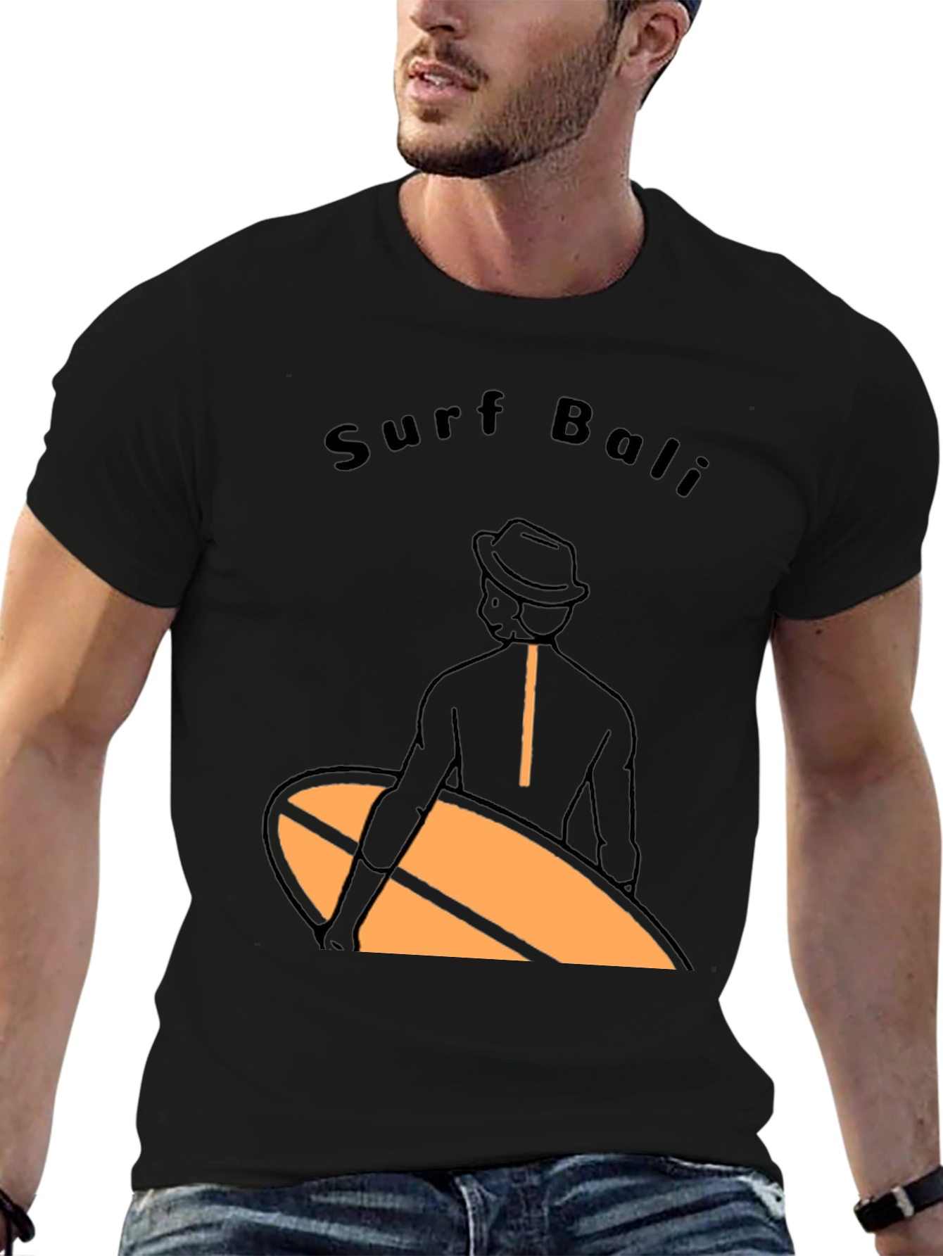Surf Bali Graphic Tee - Black T-Shirt