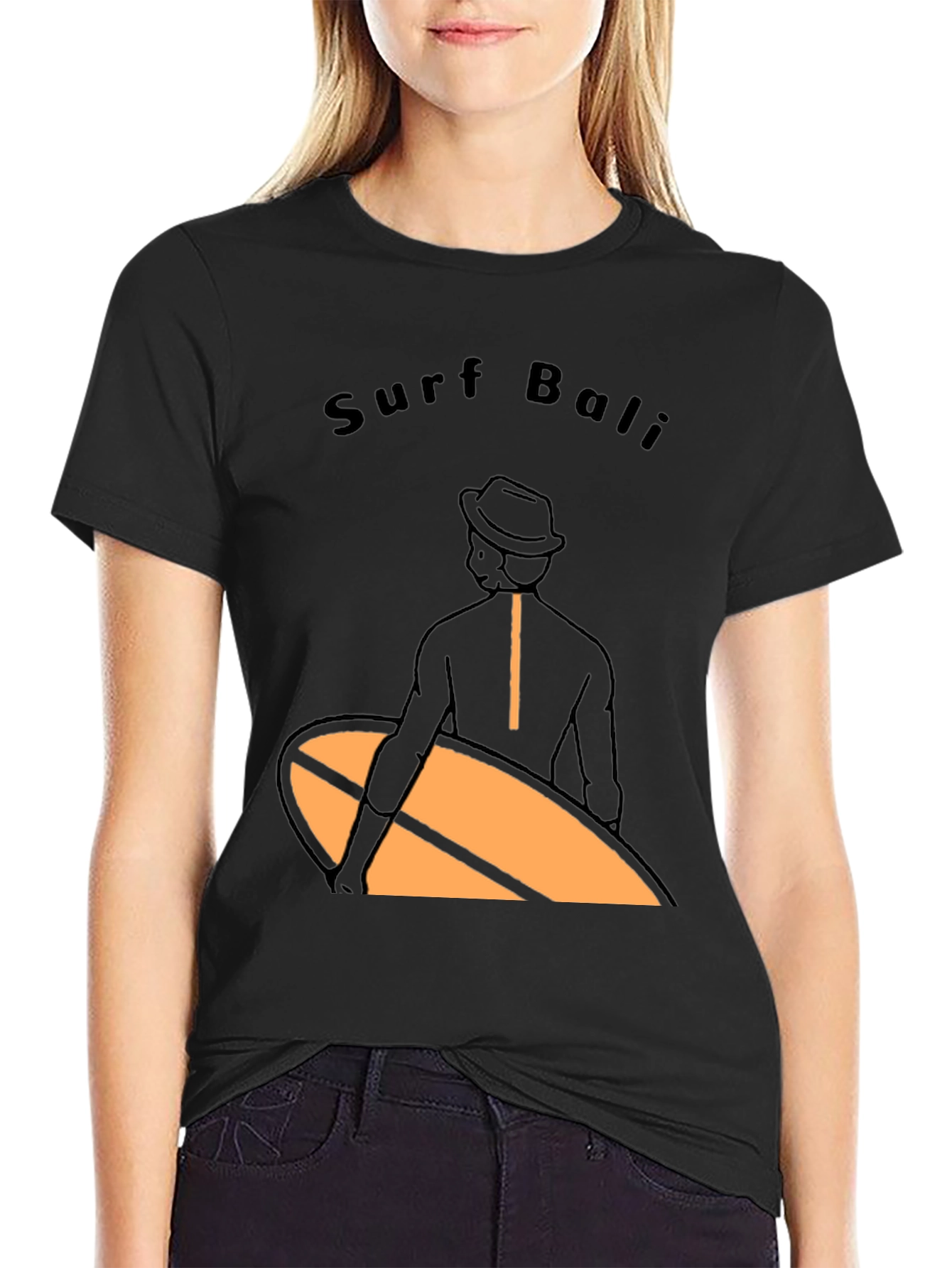 Surf Bali Graphic Tee - Black T-Shirt