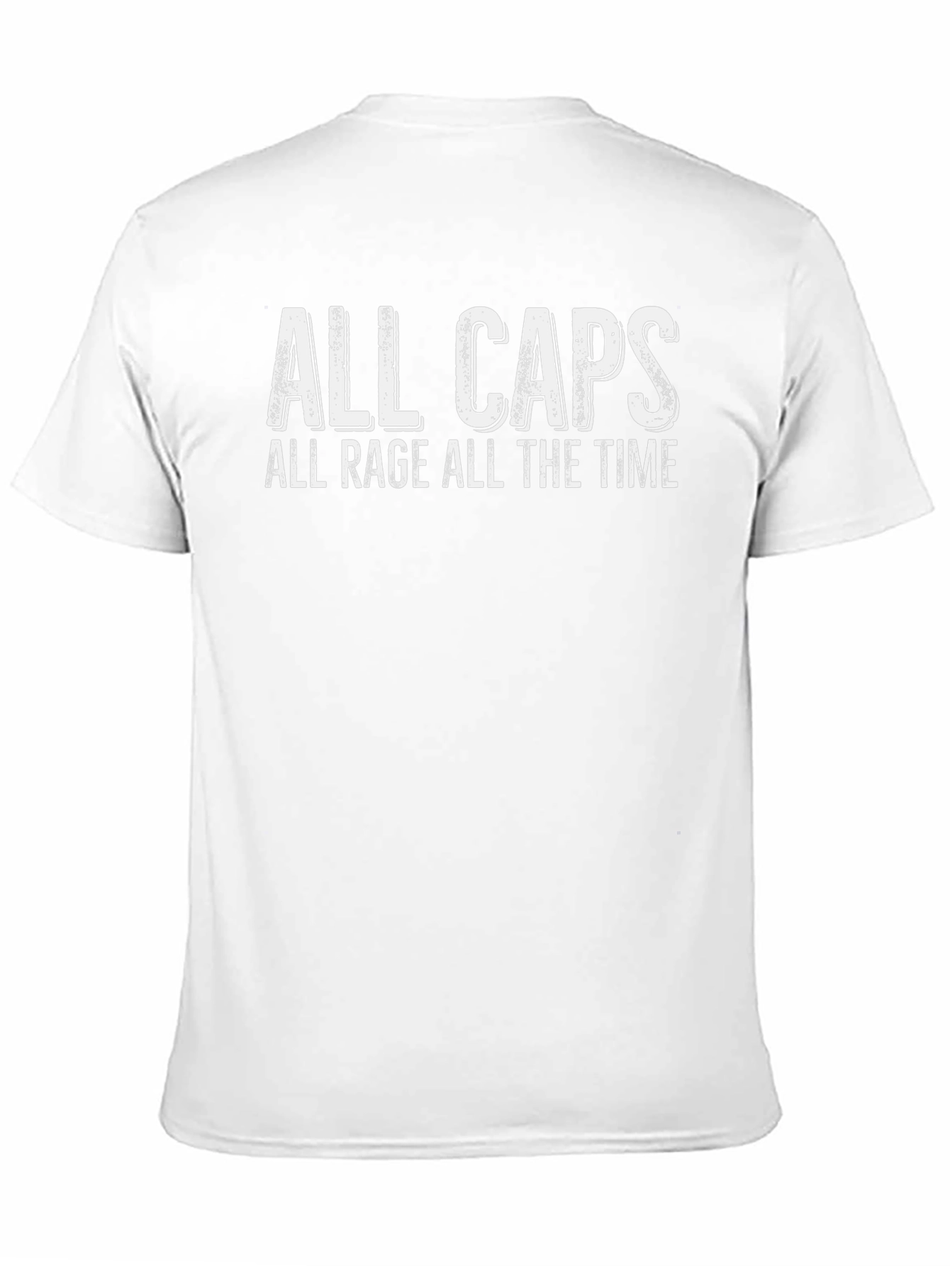 All Caps All Rage T-Shirt - Black Cotton Tee