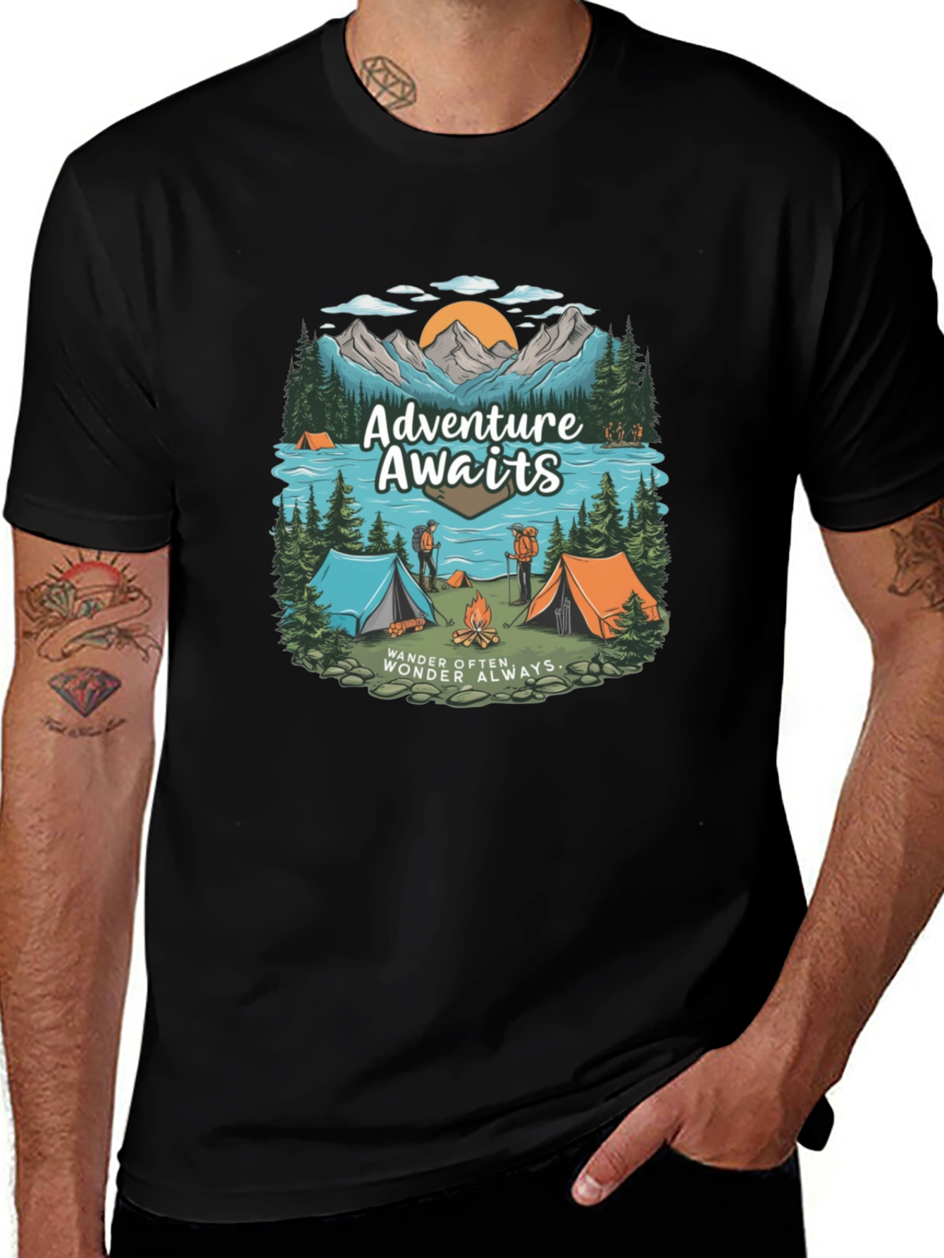Adventure Awaits Camping T-Shirt