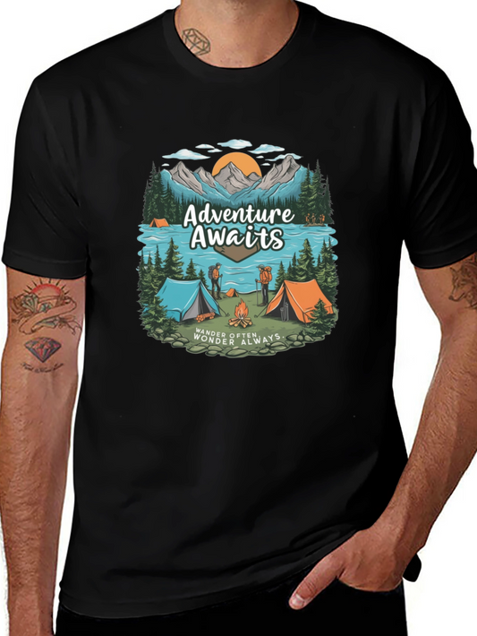Adventure Awaits Camping T-Shirt