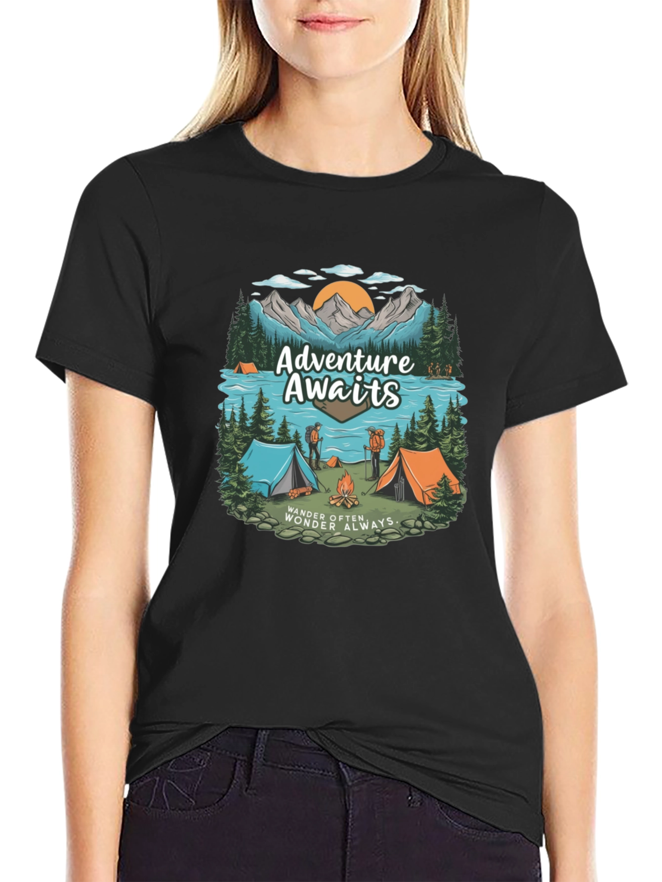 Adventure Awaits Camping T-Shirt