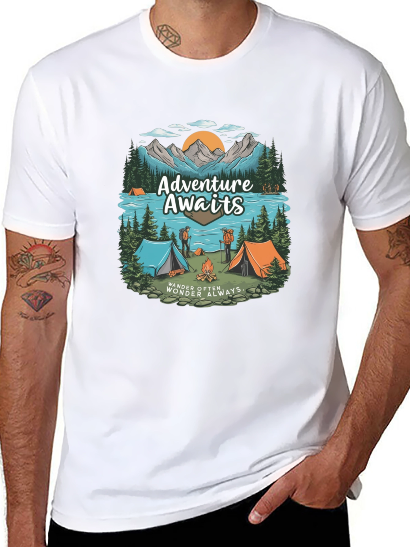 Adventure Awaits Camping T-Shirt