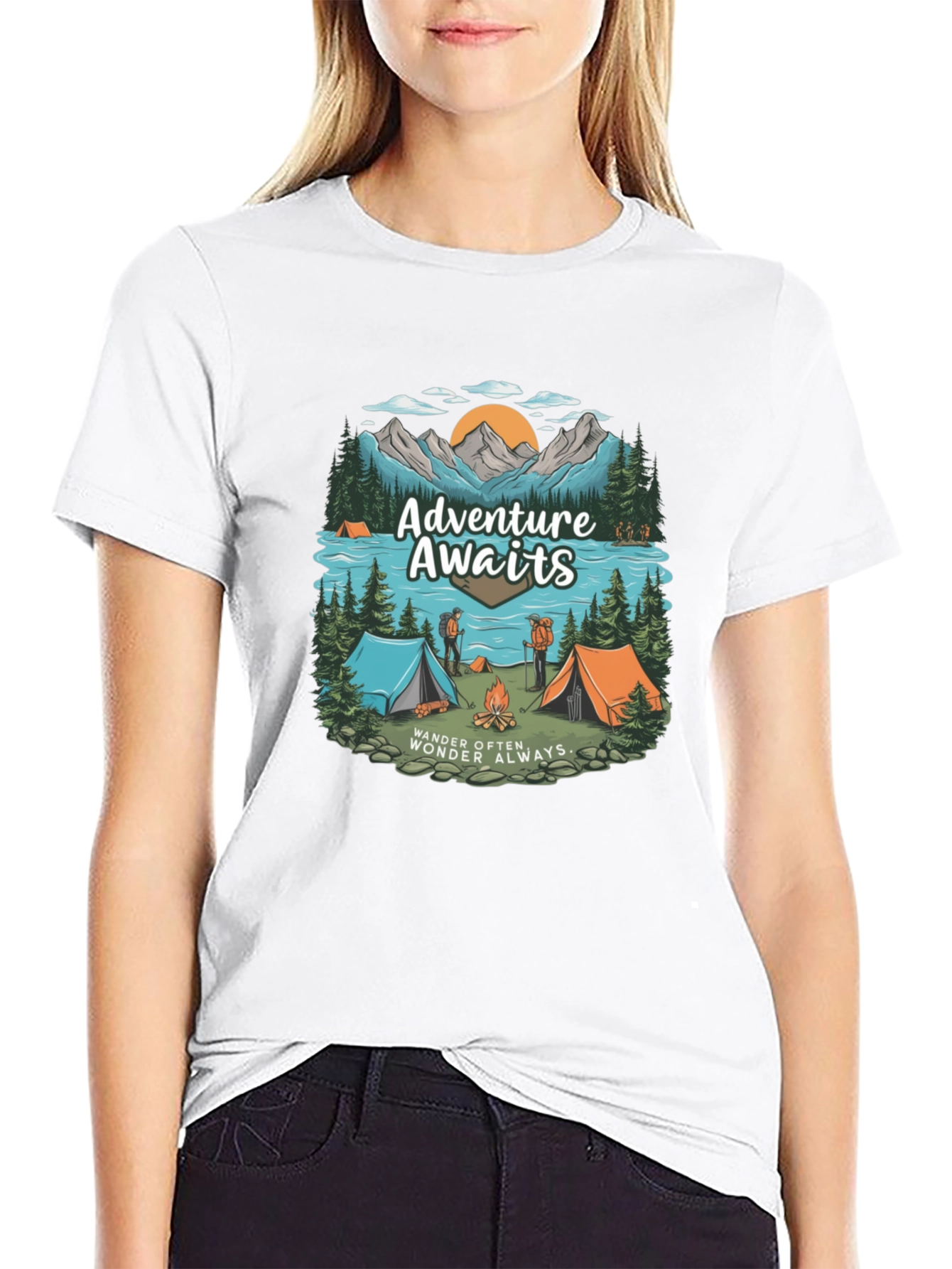Adventure Awaits Camping T-Shirt