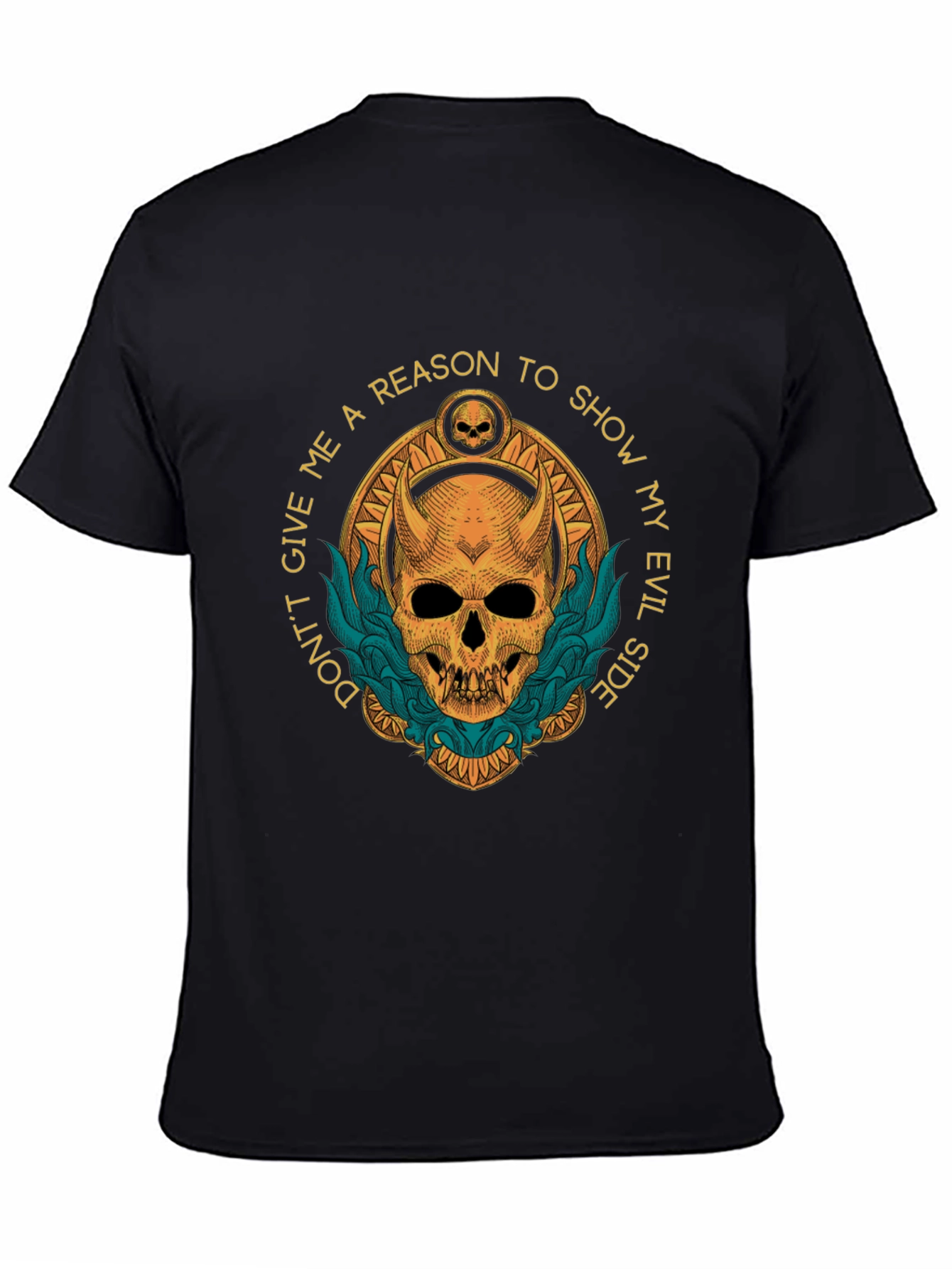 Evil Side Graphic T-Shirt - Skull Design