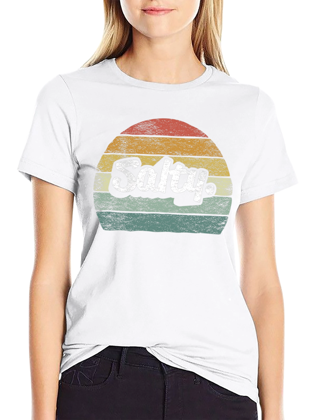 Retro Salty Sunset Graphic T-Shirt
