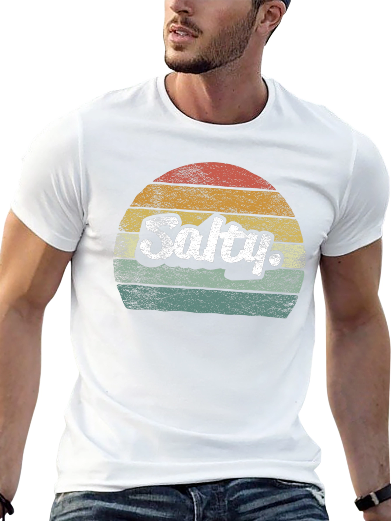 Retro Salty Sunset Graphic T-Shirt