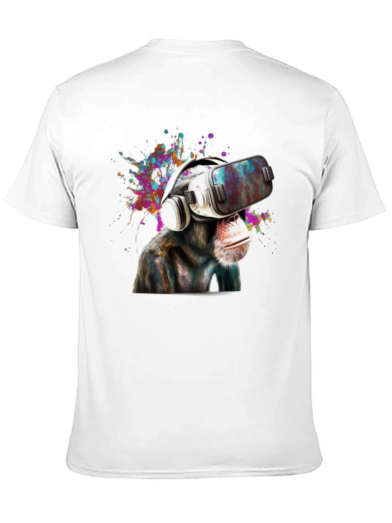 VR Monkey Graphic Tee - Funny Animal T-Shirt