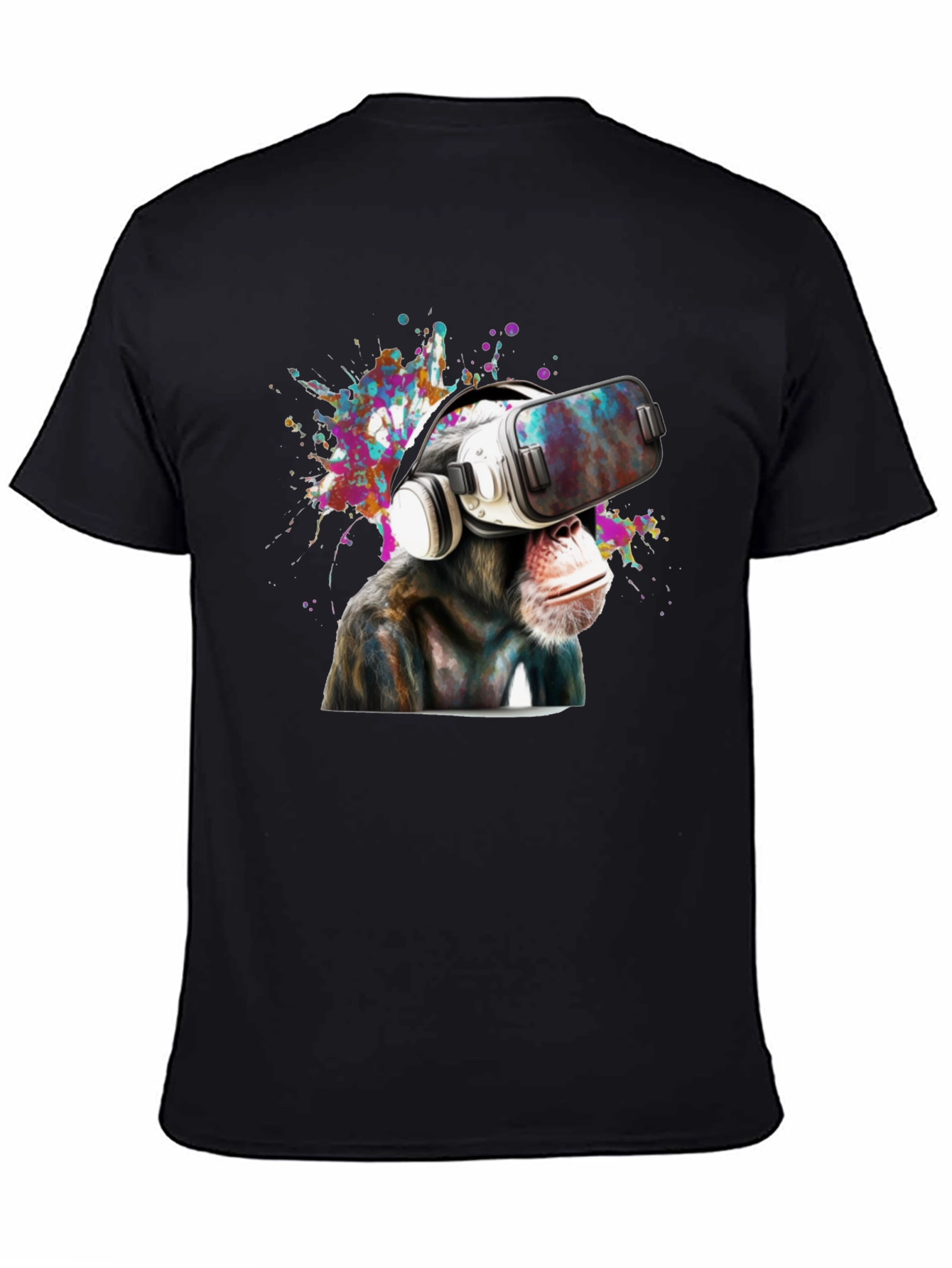 VR Monkey Graphic Tee - Funny Animal T-Shirt