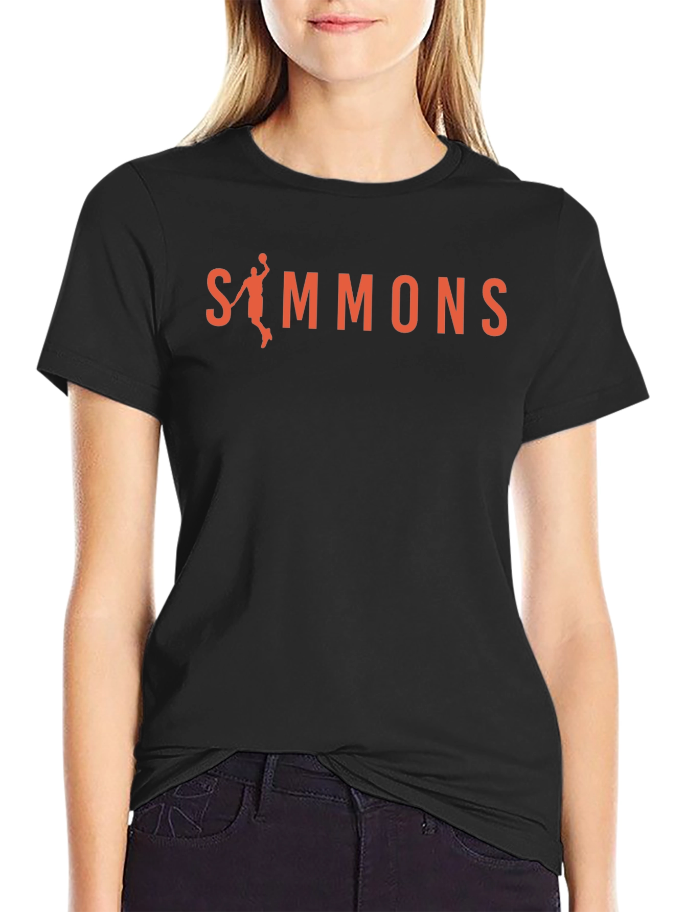 Simmons Basketball Graphic Tee - Black Cotton