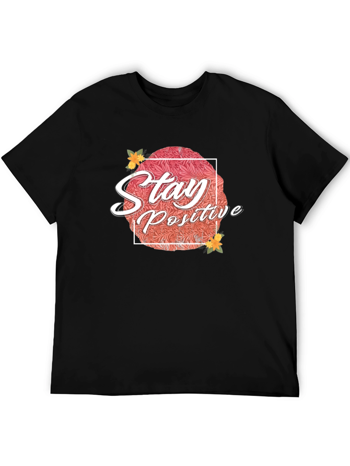 Stay Positive Graphic T-Shirt - Black