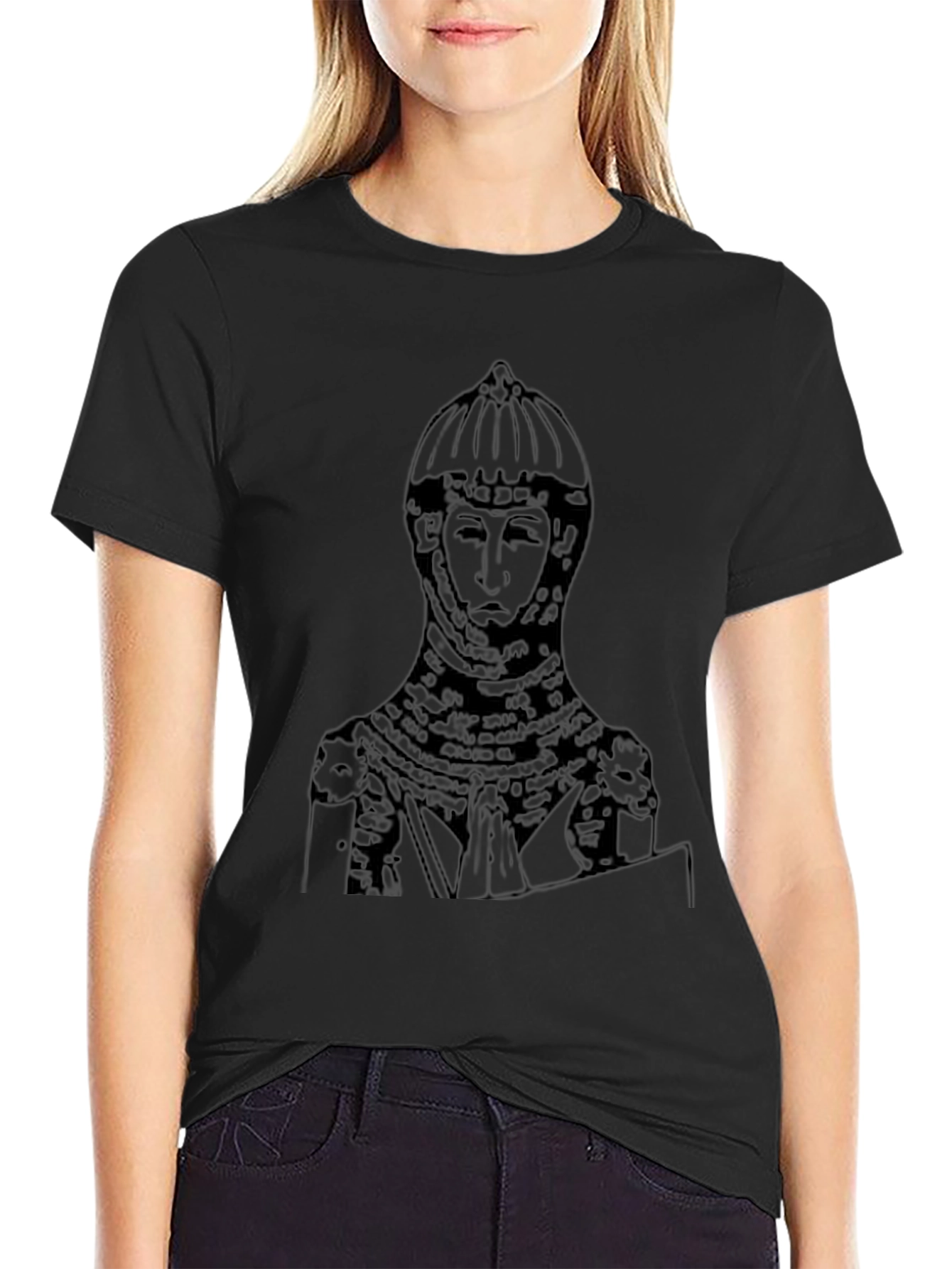 Knight Graphic Black T-Shirt