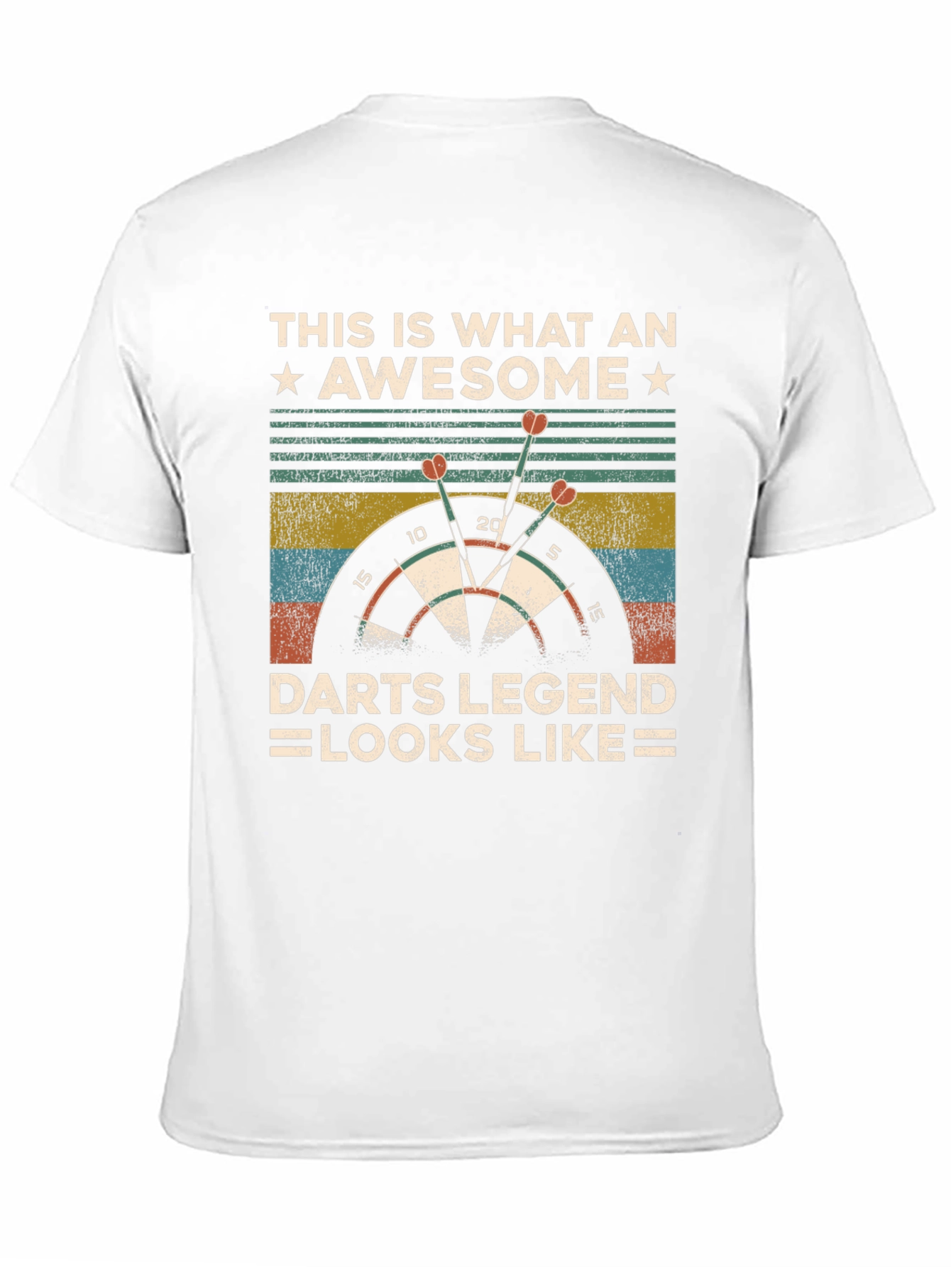 Awesome Darts Legend T-Shirt: Dartboard Graphic Tee